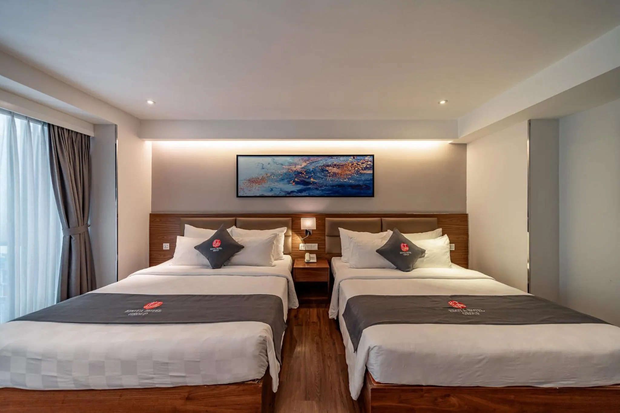 Bed in Edoya Hotel Ben Thanh