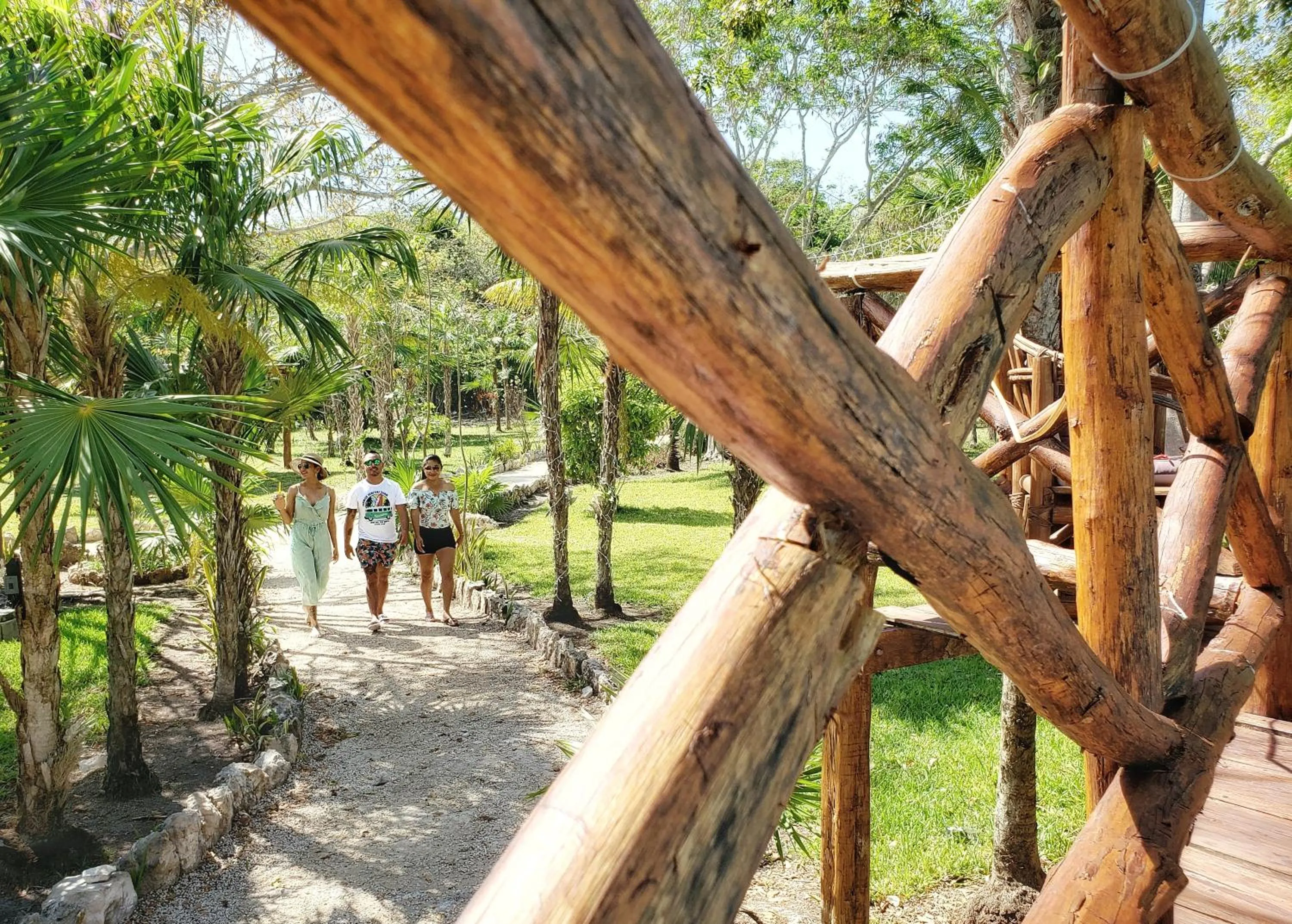 Garden view in Hotel El Chital
