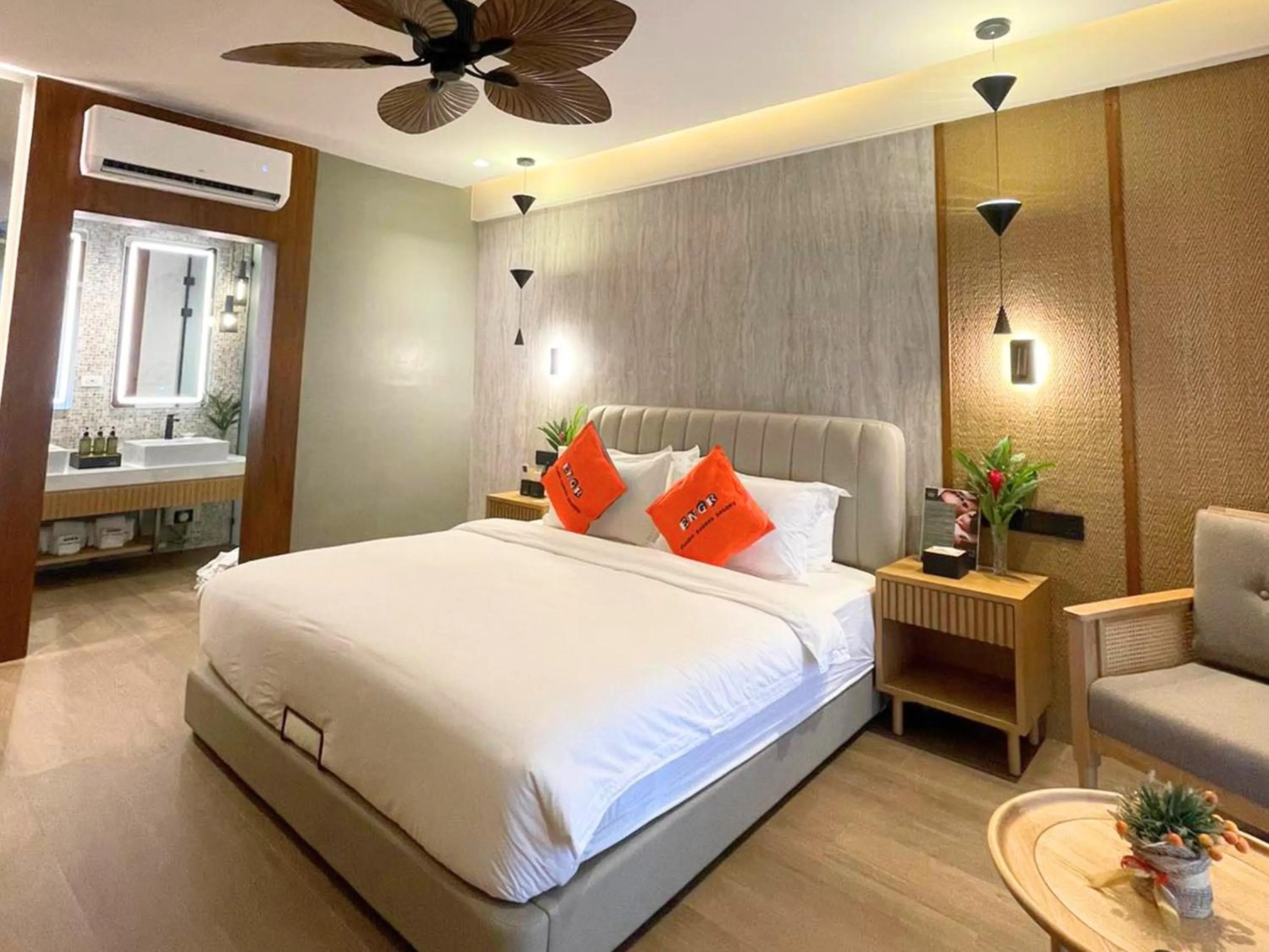 Bed in El Nido Garden Resort