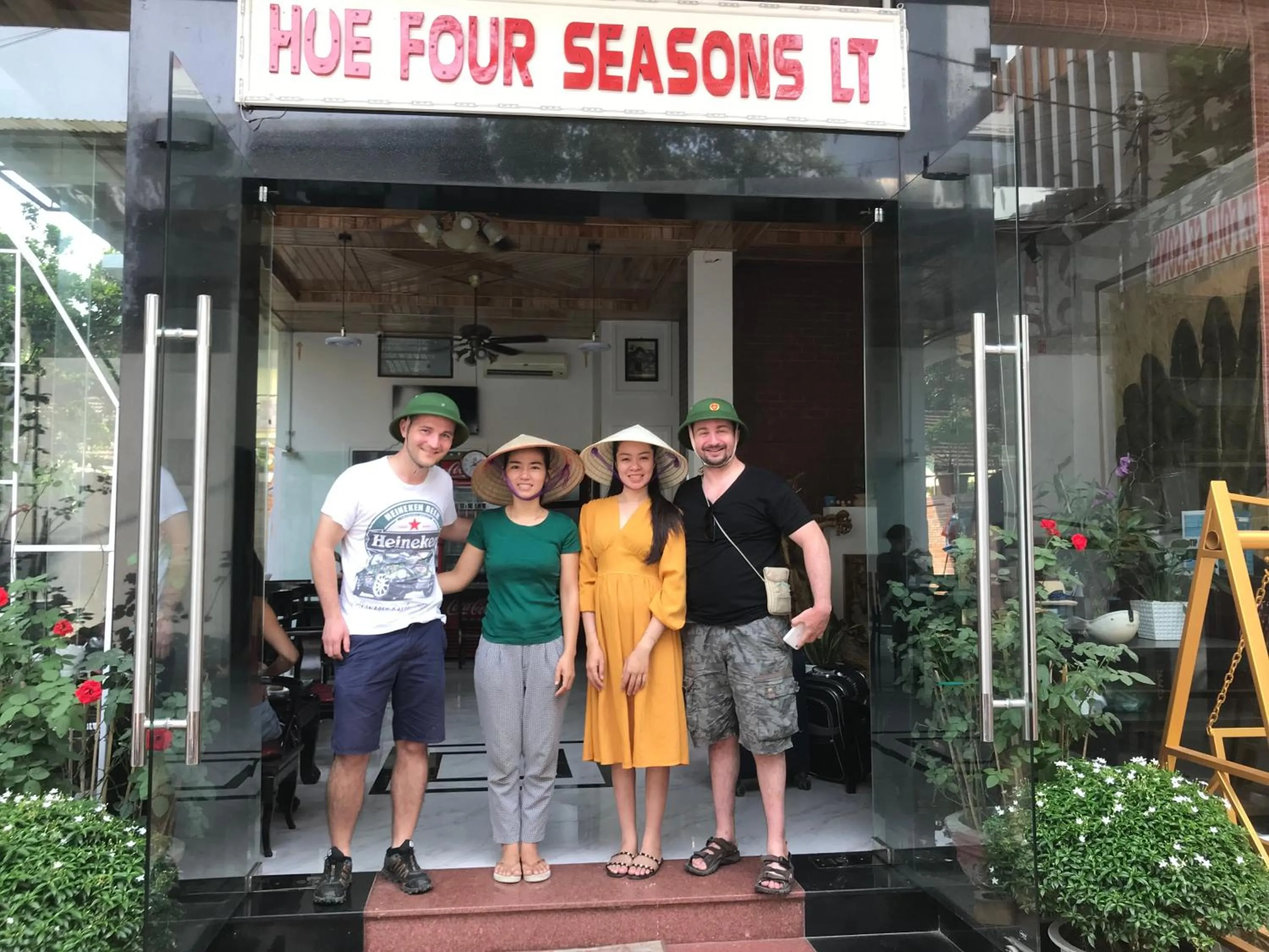 group of guests in Hue Four Seasons Hotel