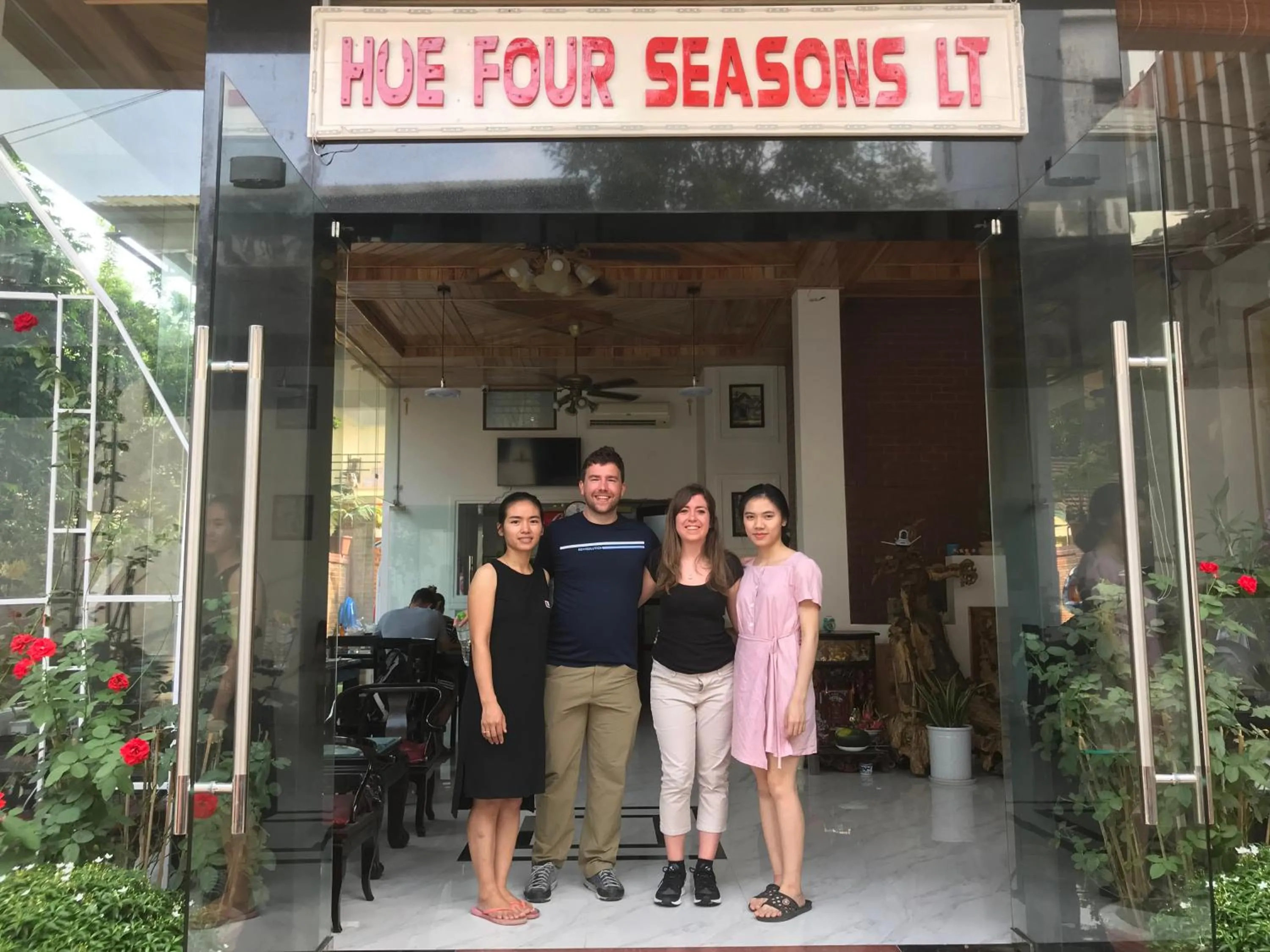 group of guests in Hue Four Seasons Hotel