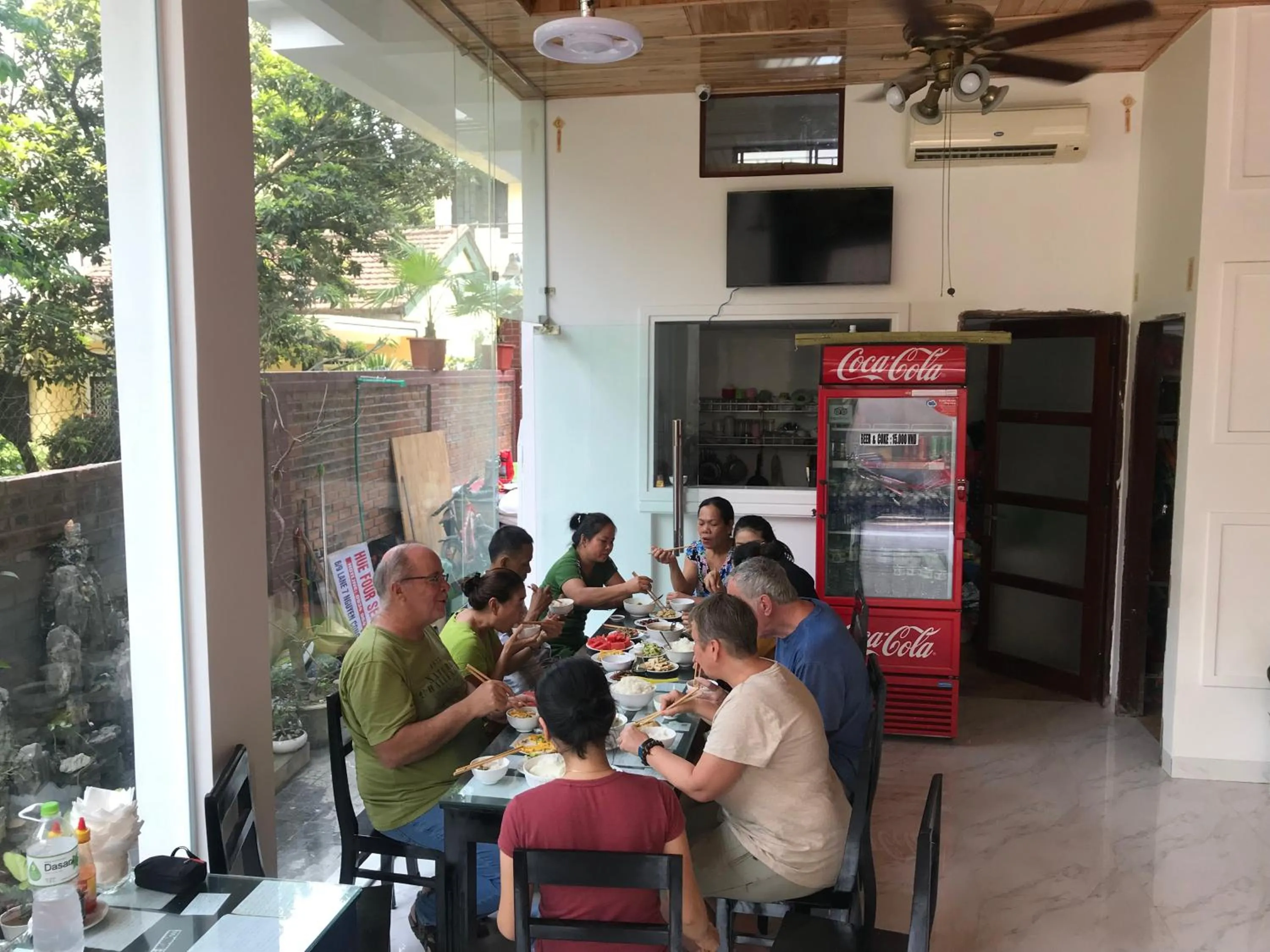 group of guests in Hue Four Seasons Hotel