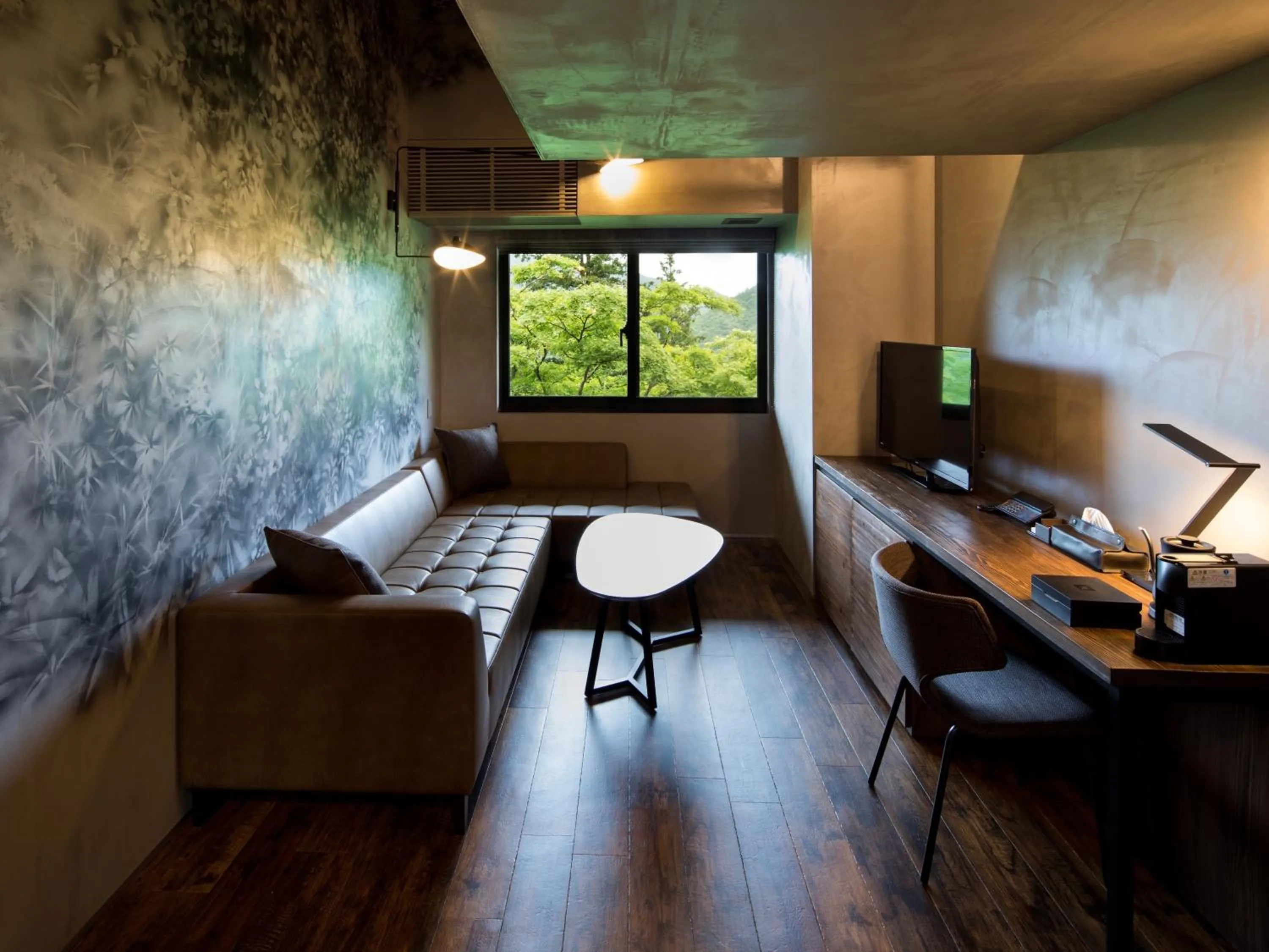 Living room in barhotel Hakone Kazan