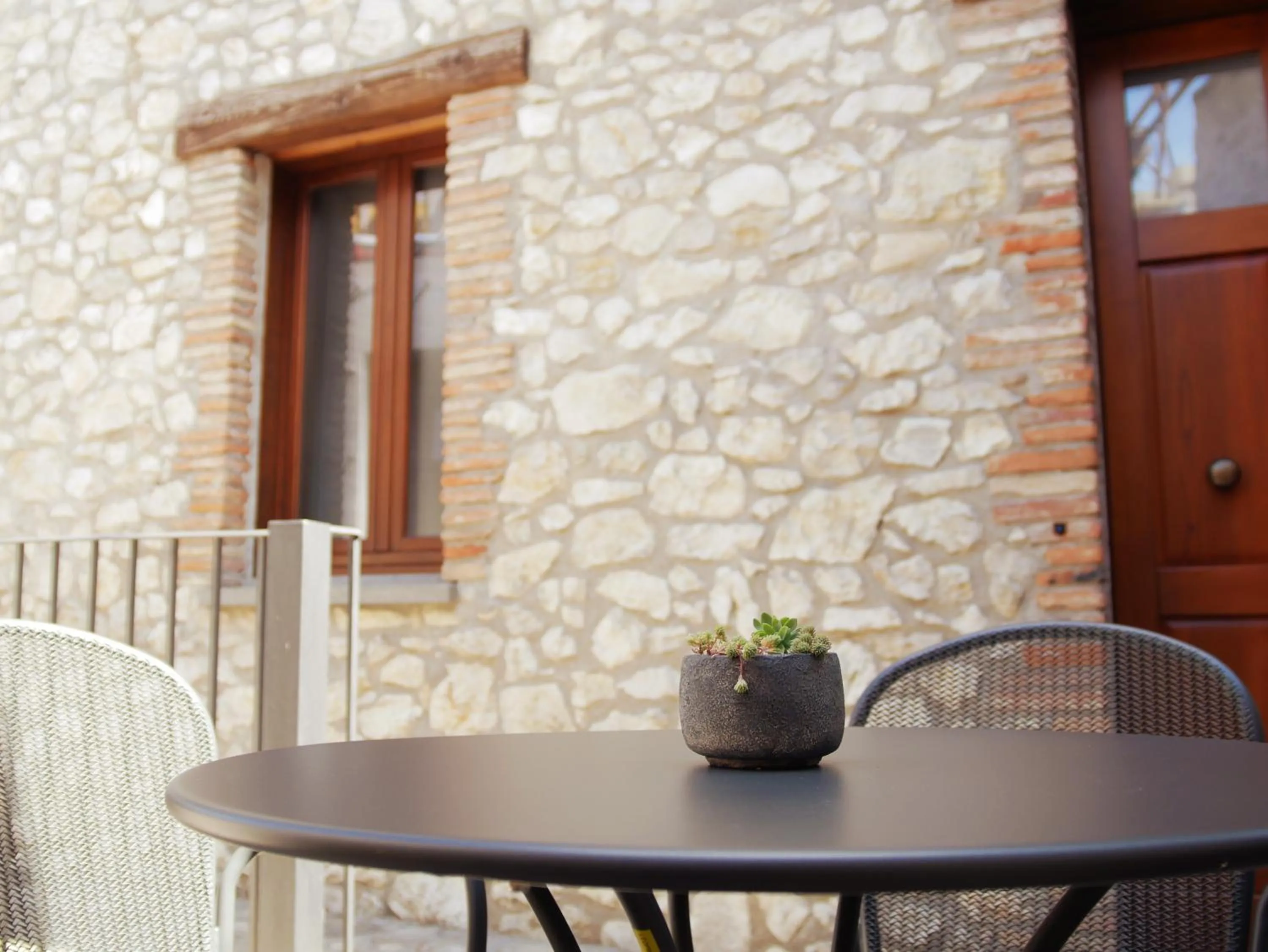 Balcony/Terrace in B&B Leofreni Natura