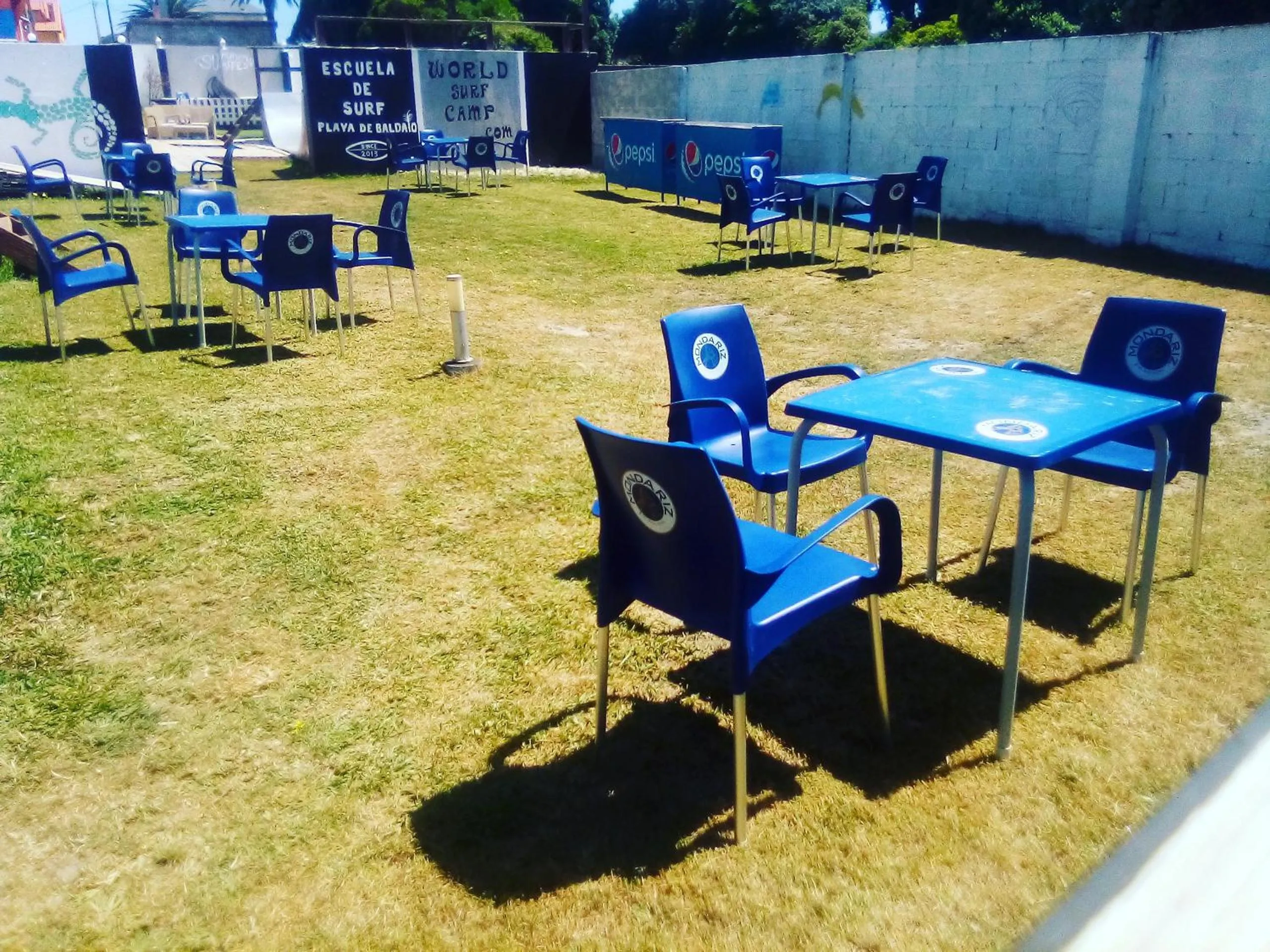 Patio in Coruña Backpackers Hostel