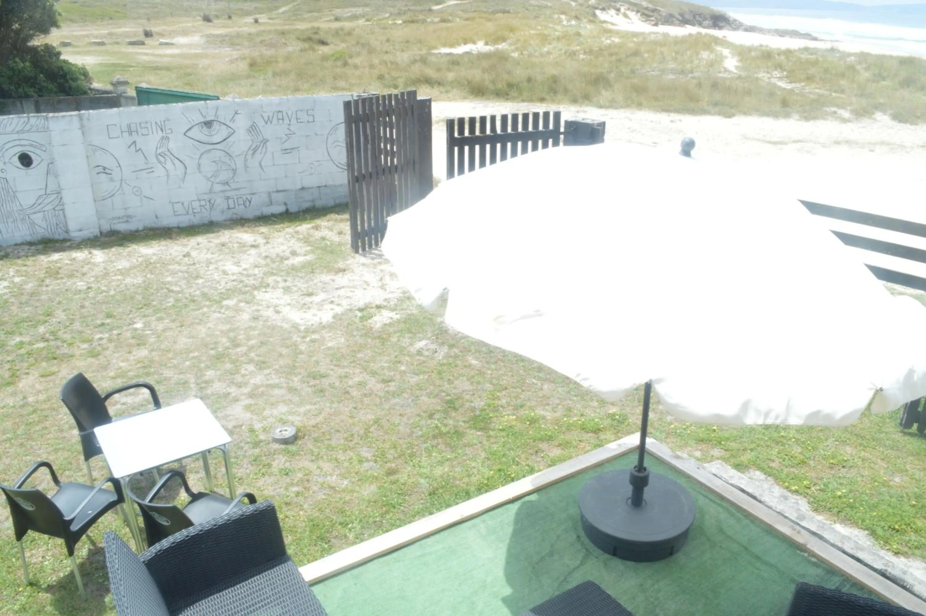 Patio in Coruña Backpackers Hostel