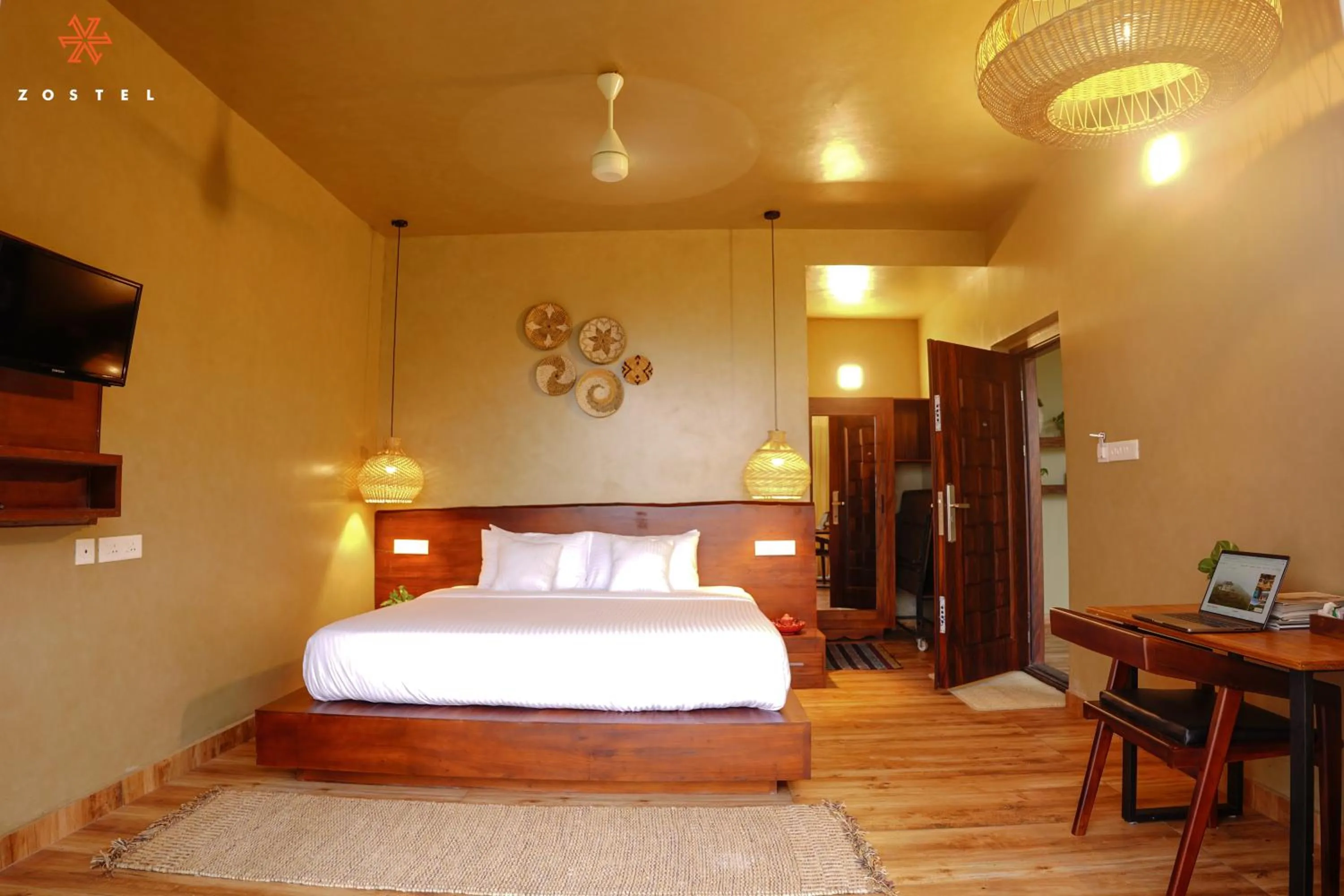 Bed in Zostel Vagamon