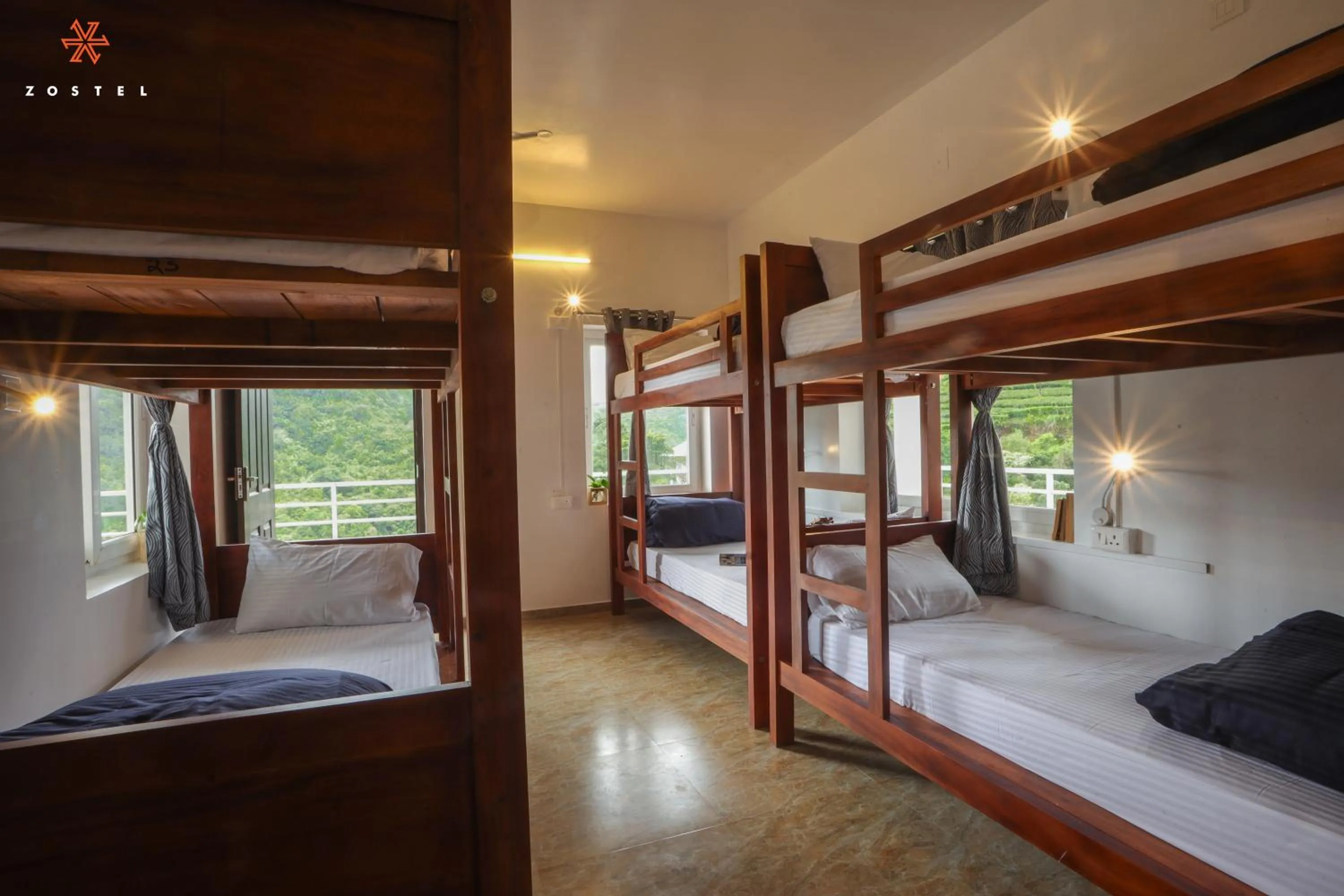 Bed in Zostel Vagamon