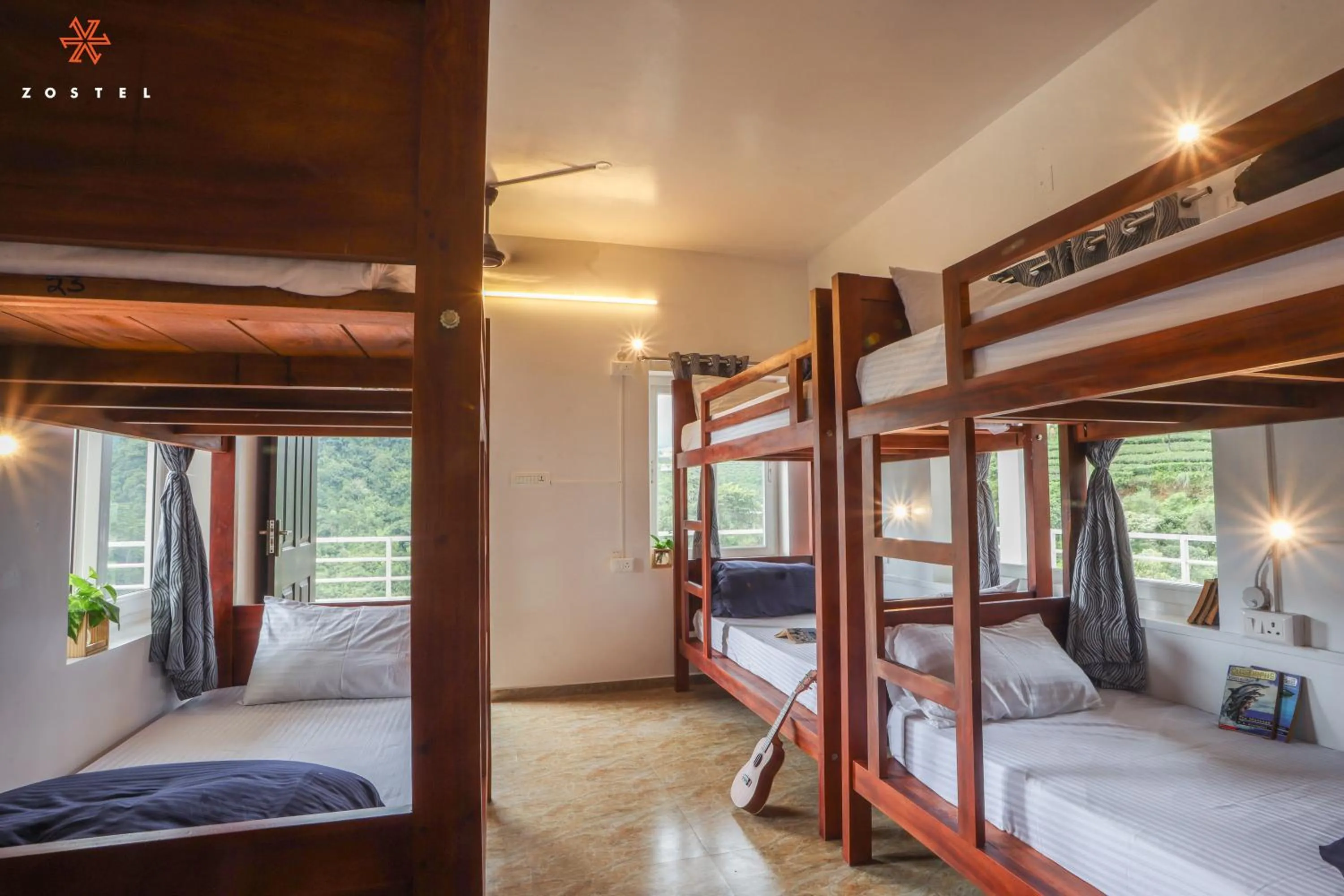 Bed in Zostel Vagamon