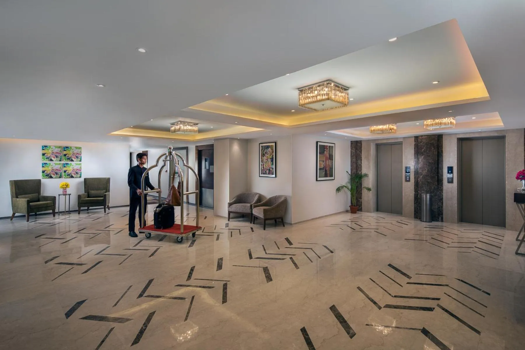Lobby or reception in Nirvana Sarovar Portico Gorakhpur