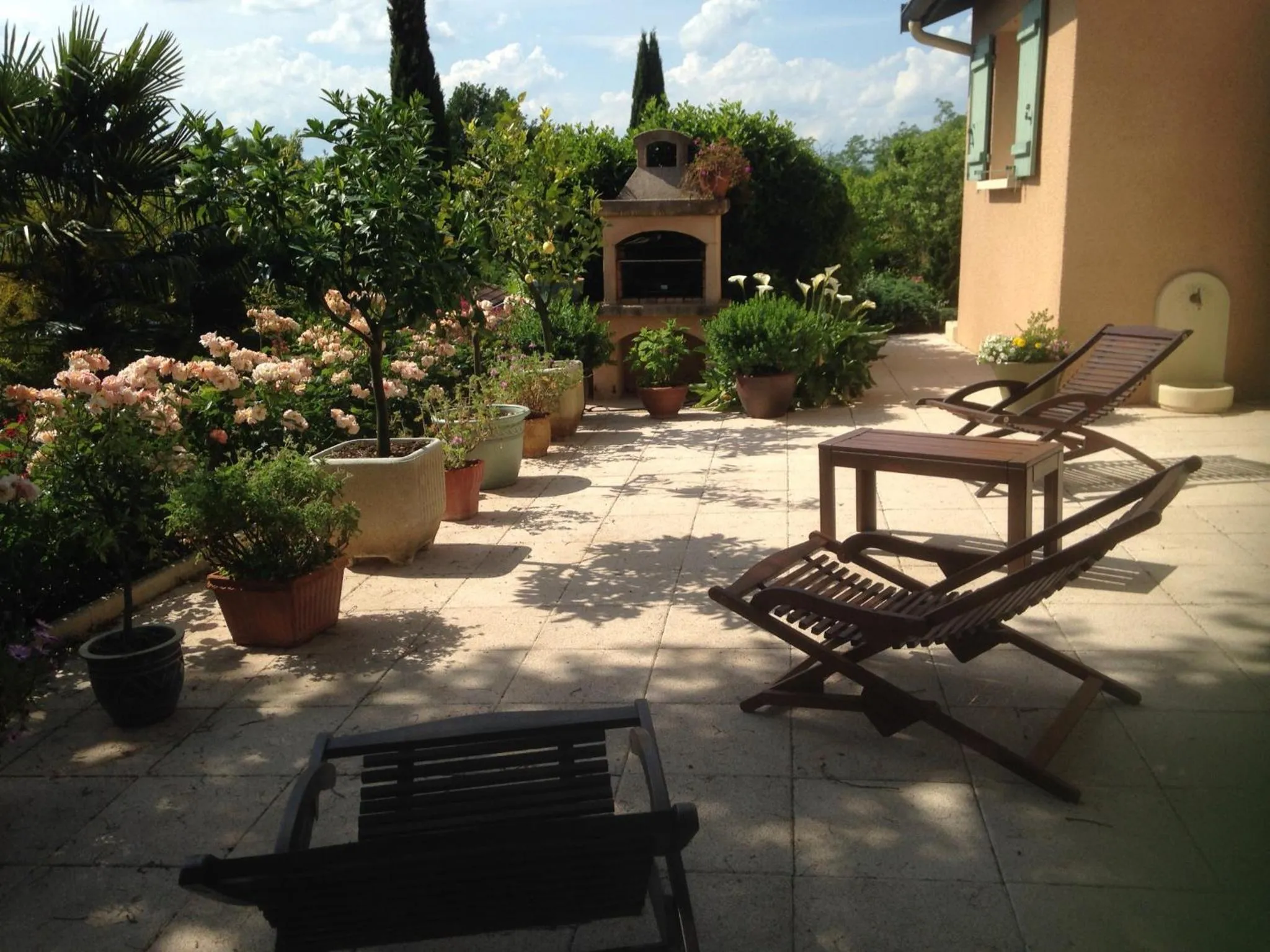 Balcony/Terrace in Le Relais des Malettes Chambres d'hôtes B&B
