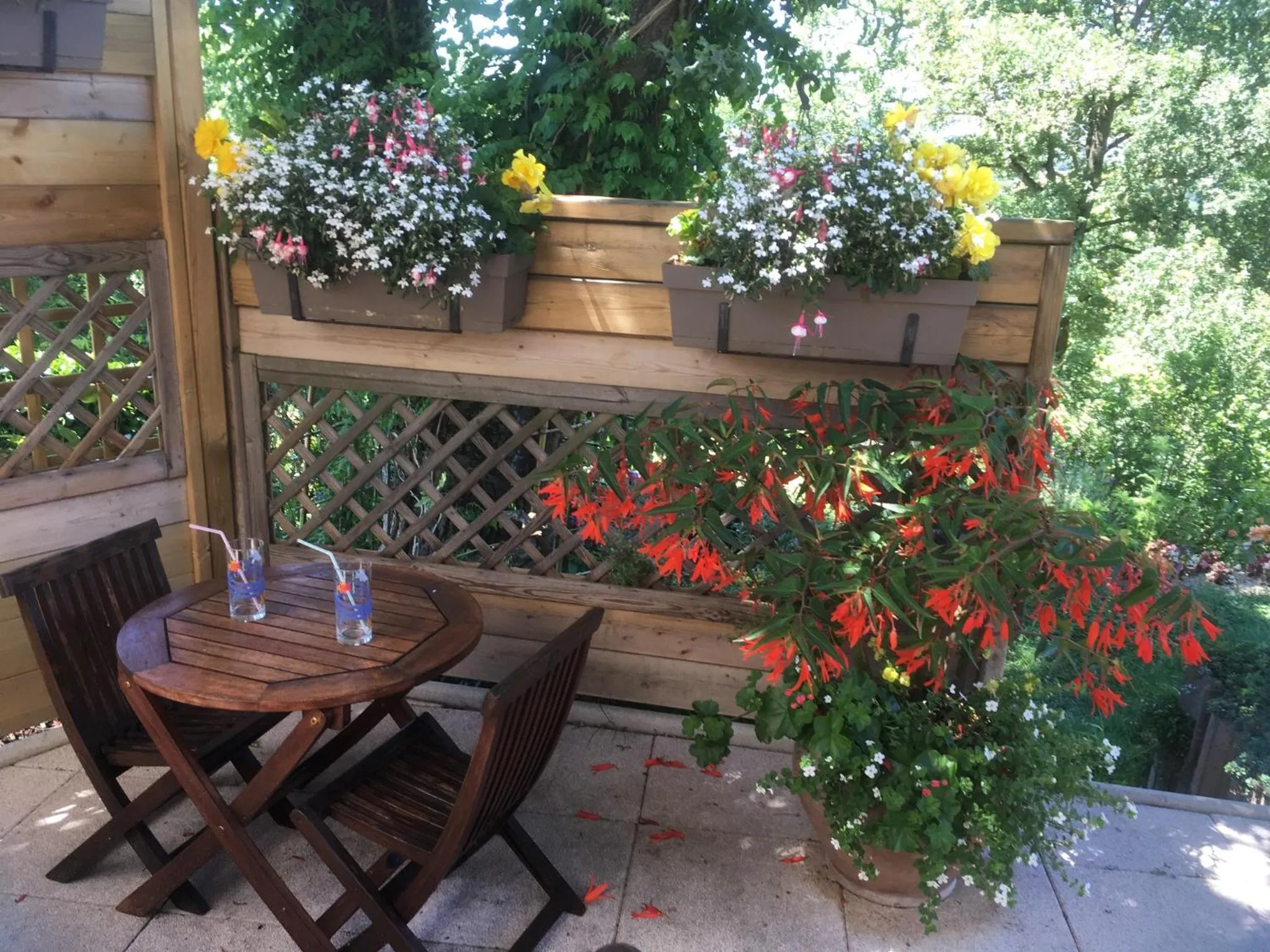 Patio in Le Relais des Malettes Chambres d'hôtes B&B