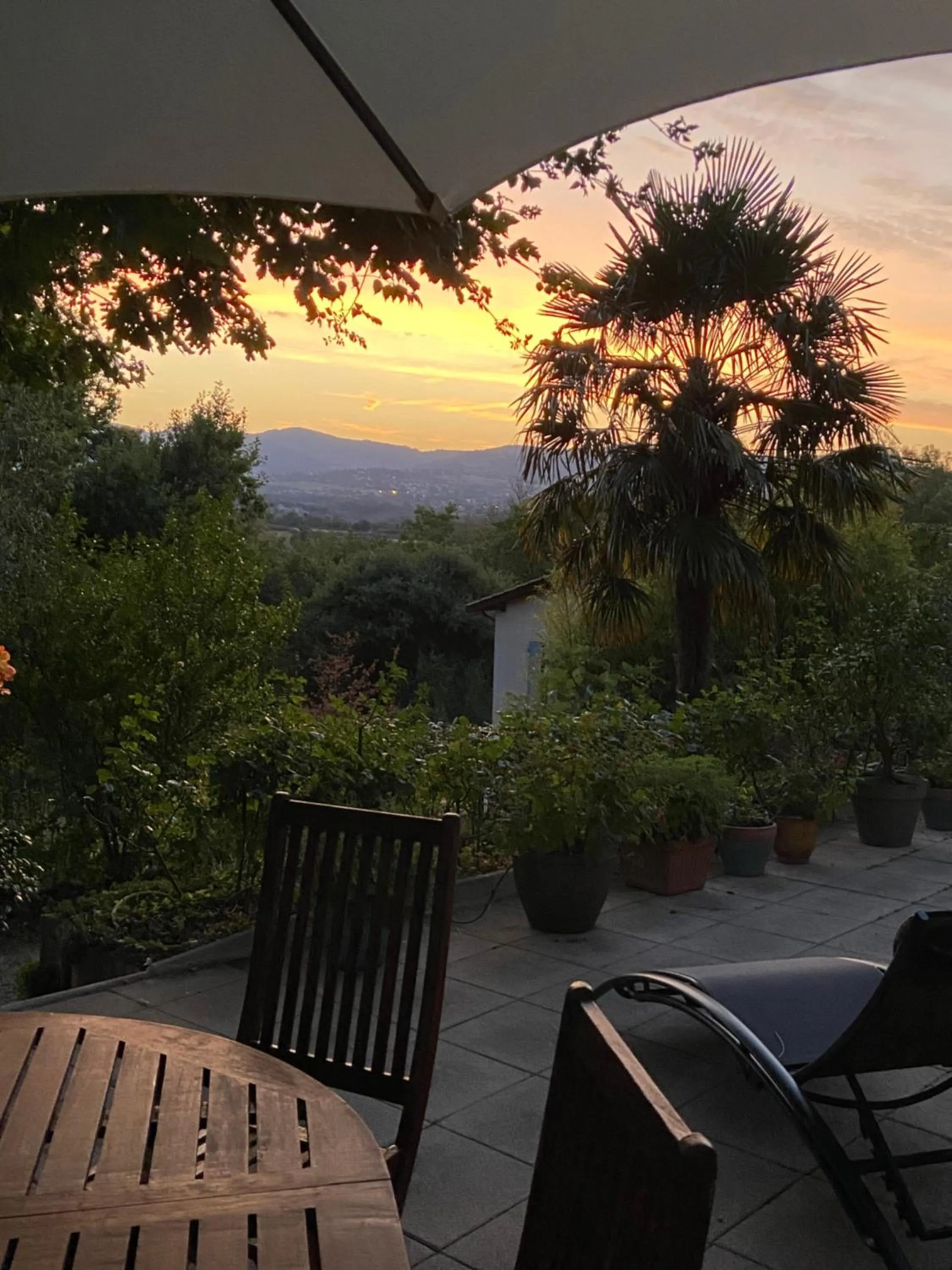 Sunset in Le Relais des Malettes Chambres d'hôtes B&B