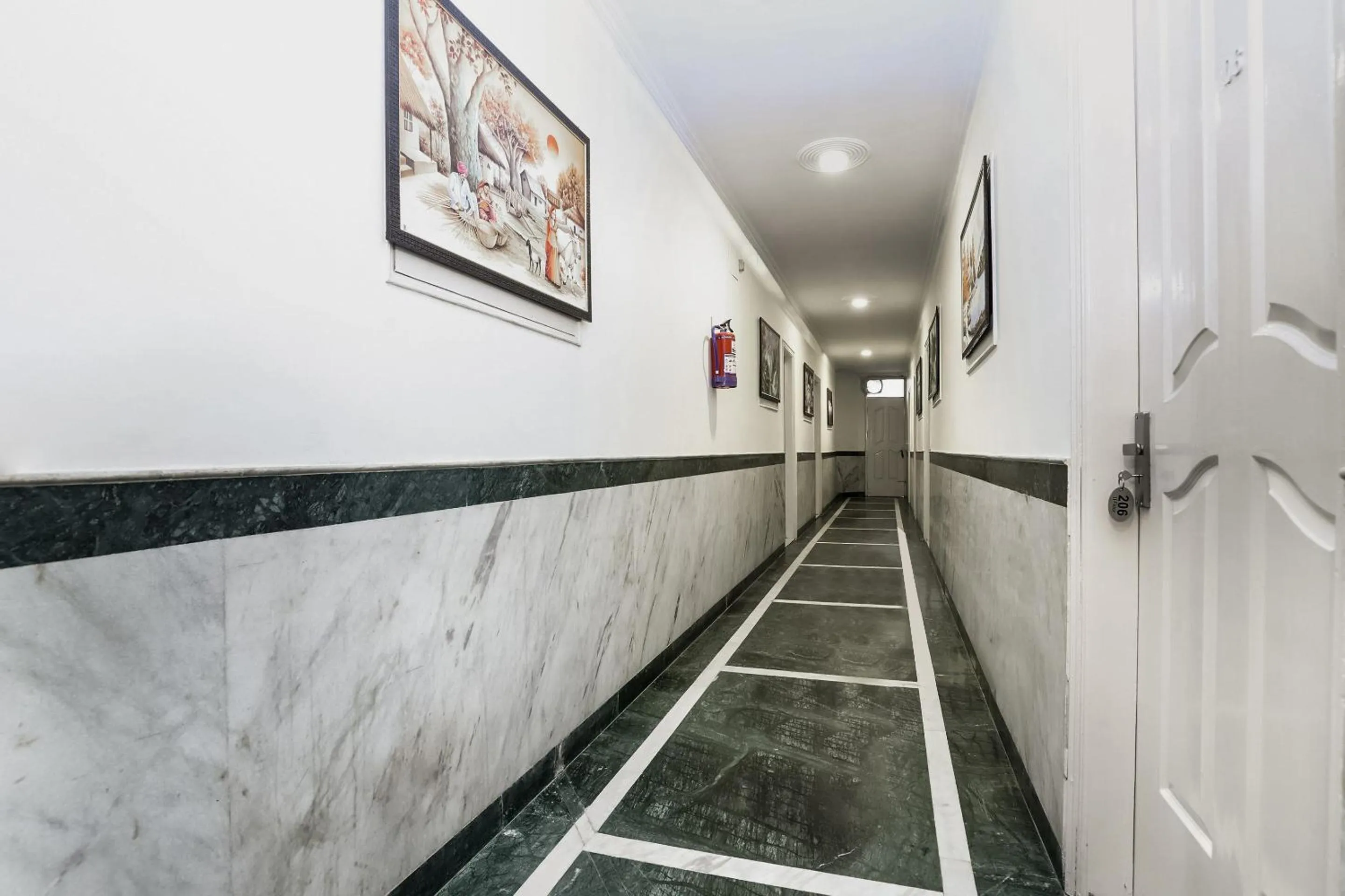 Lobby or reception in Collection O Ramji Grand Near Tdi Mall