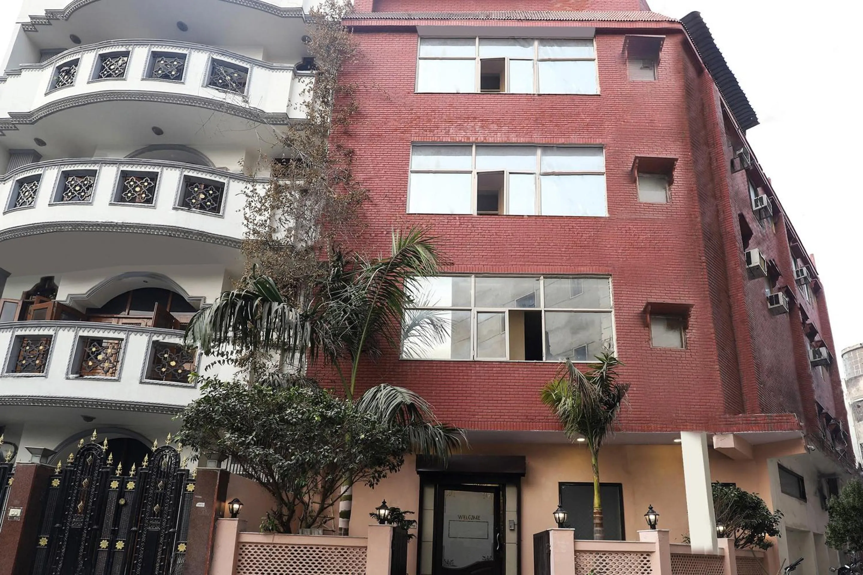 Facade/entrance in Collection O Ramji Grand Near Tdi Mall