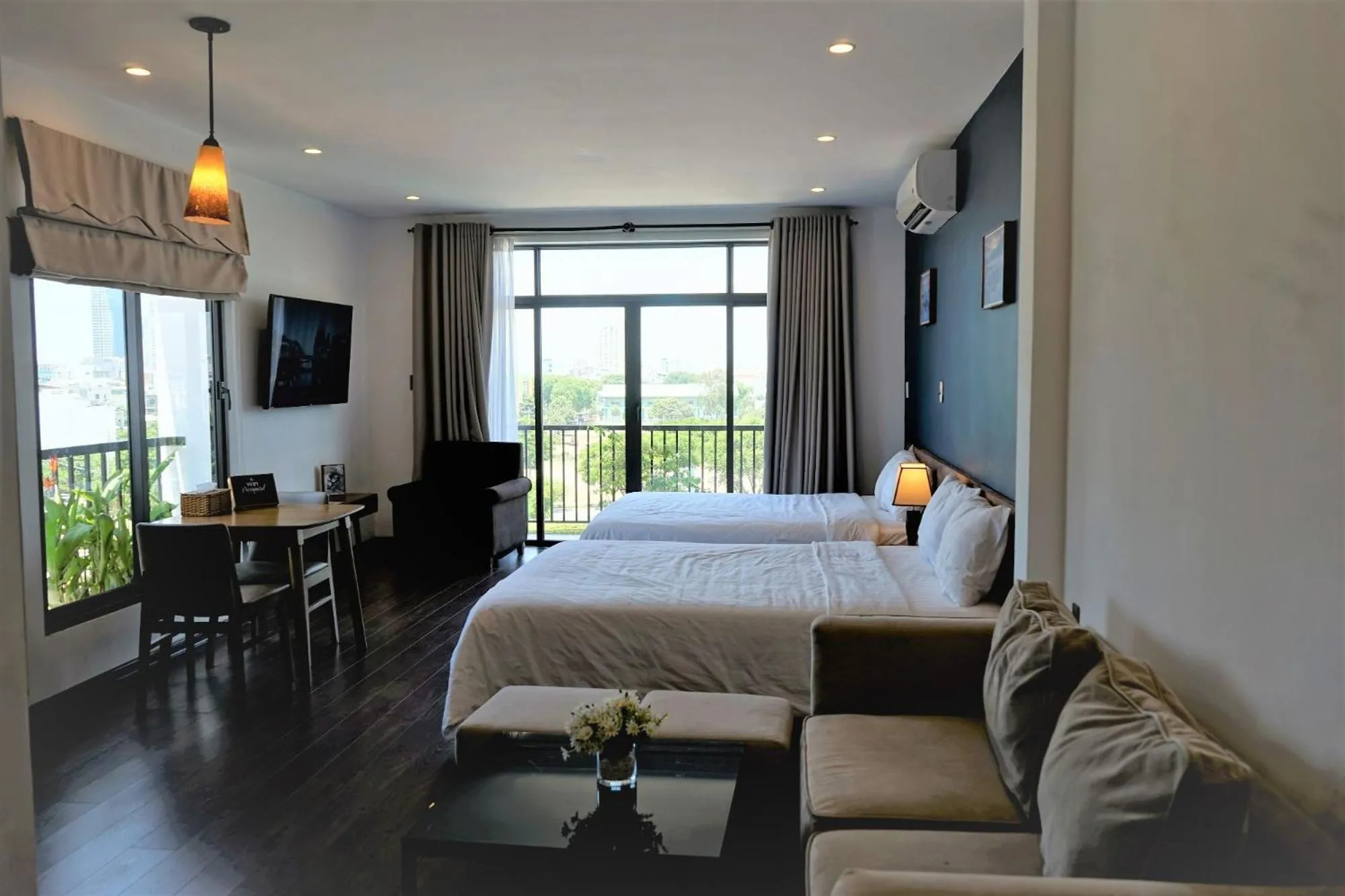 Bed in Oasis Hotel & Apartment