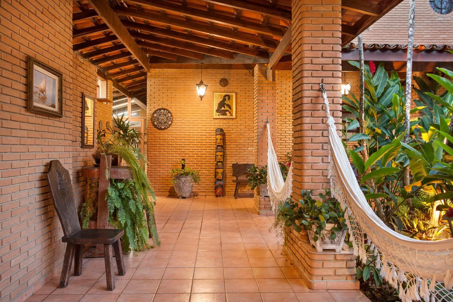 Patio in Giprita Wellness Hotel Ubatuba