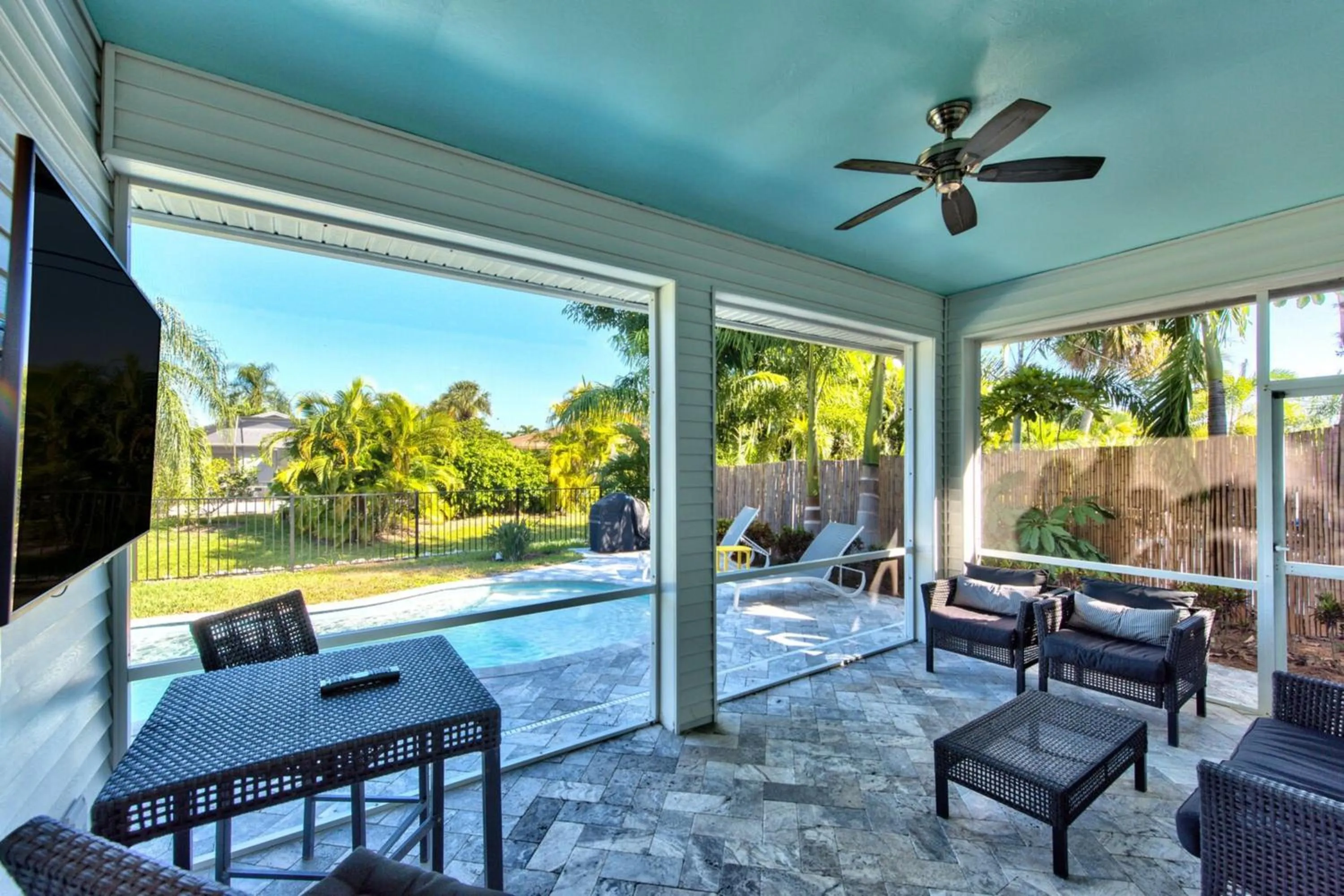 Patio in Sardinia Vacation Rental