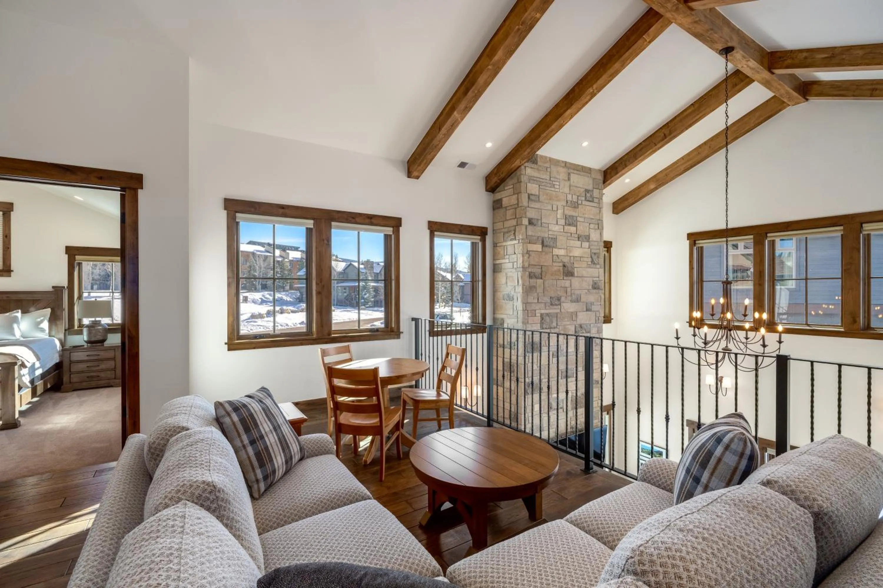 Seating area, Bed in The Porches