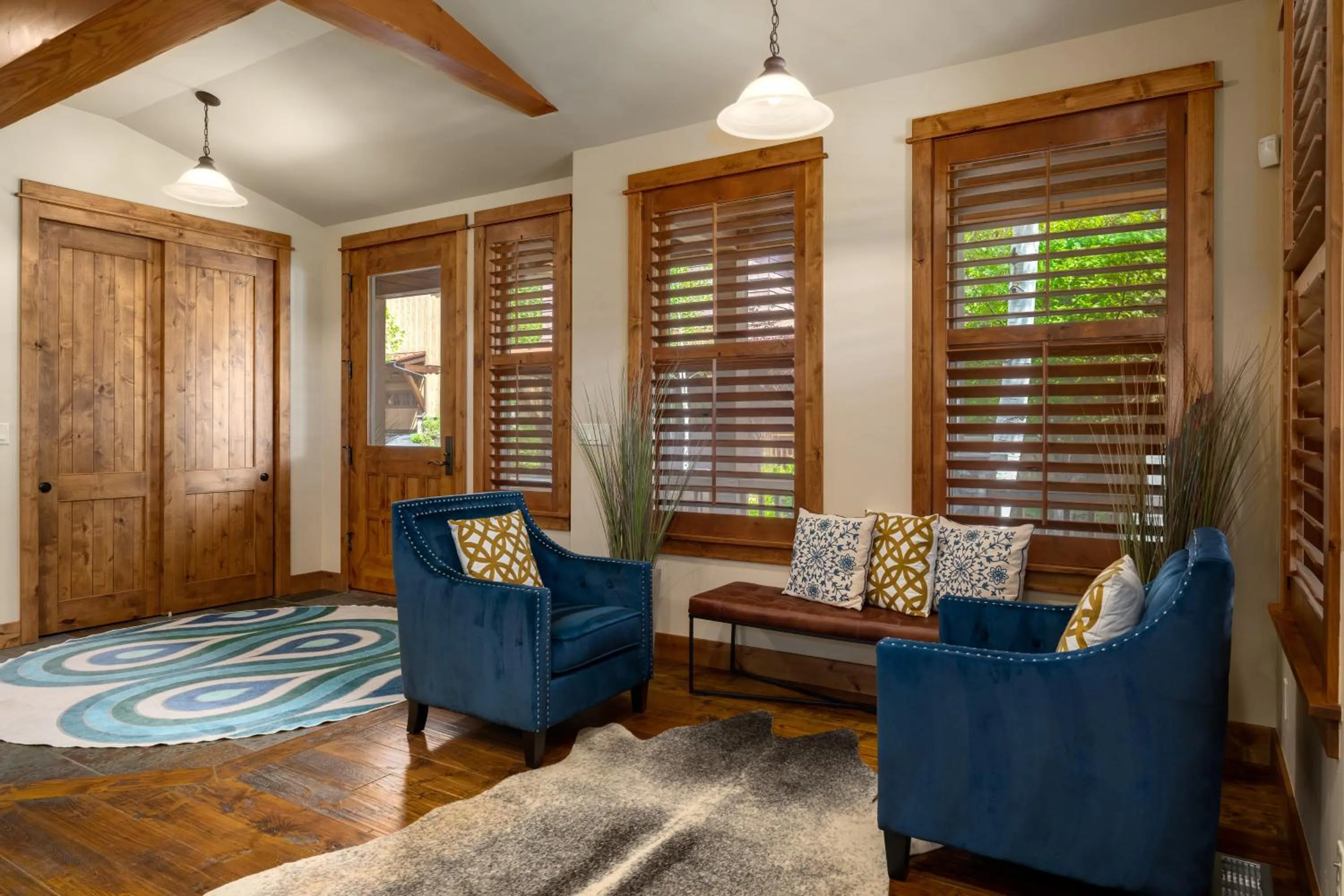 Seating area in The Porches
