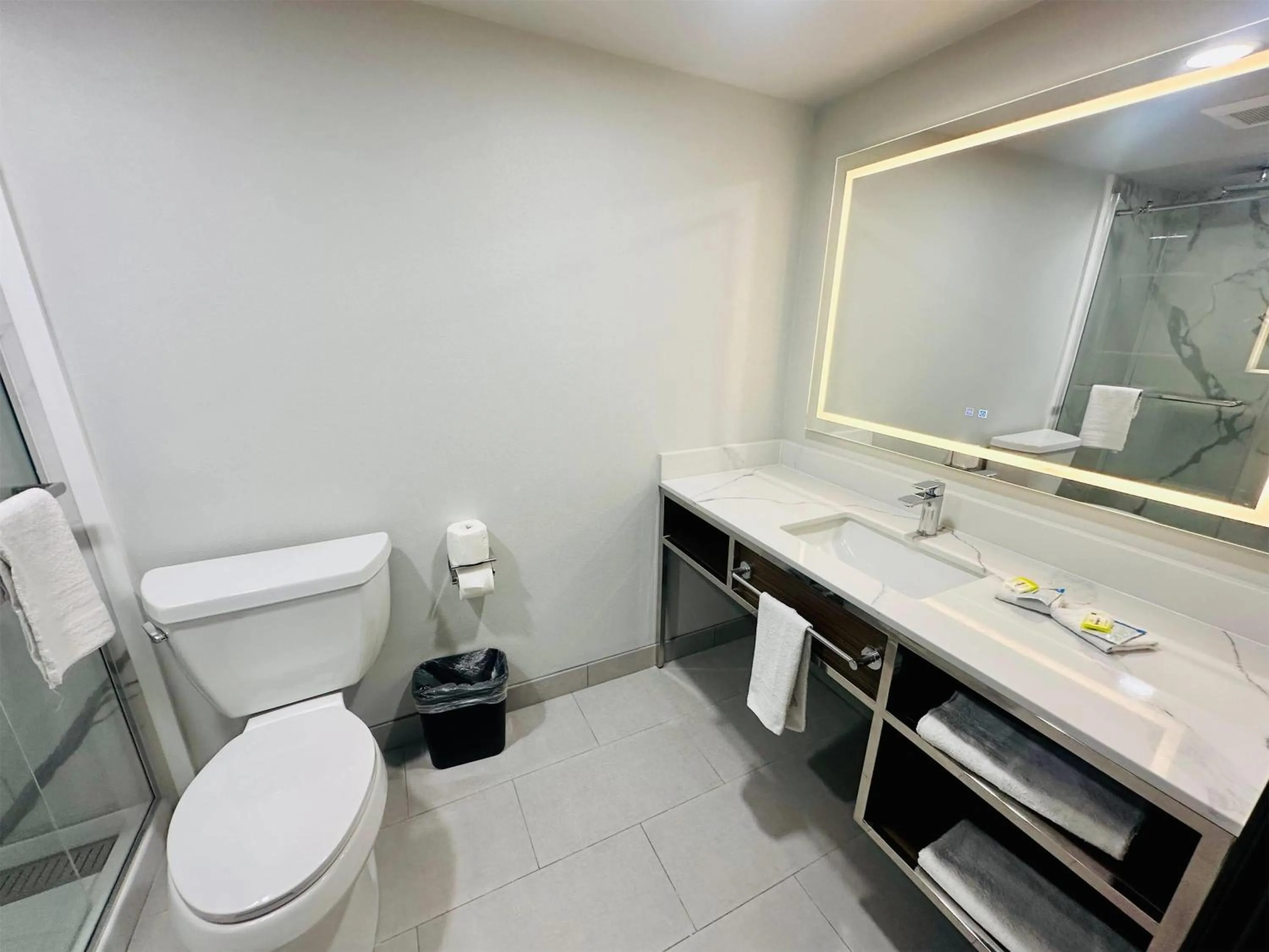 Bathroom in La Quinta Inn by Wyndham Costa Mesa Orange County