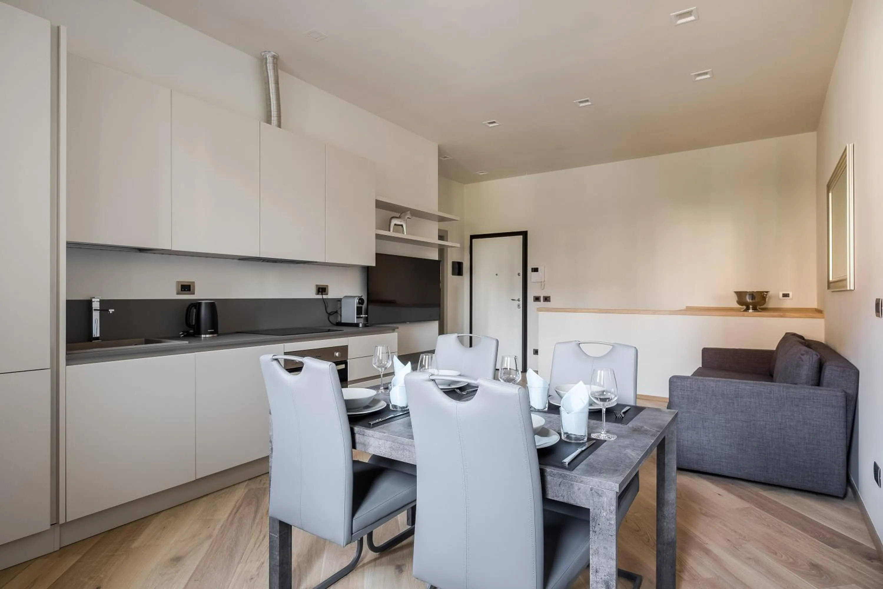 Kitchen or kitchenette in Aparthotel Sant'Orsola