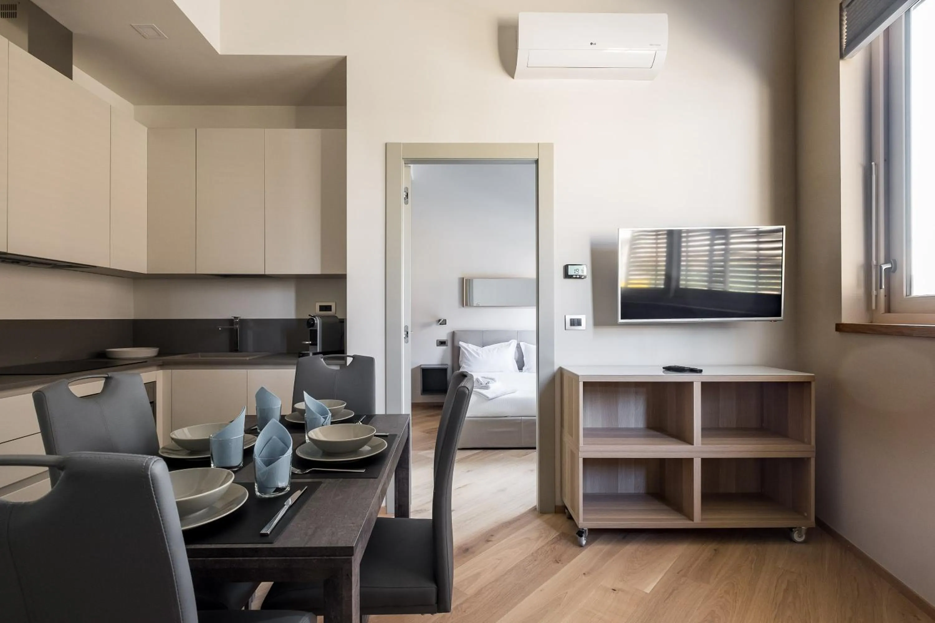 Kitchen or kitchenette in Aparthotel Sant'Orsola