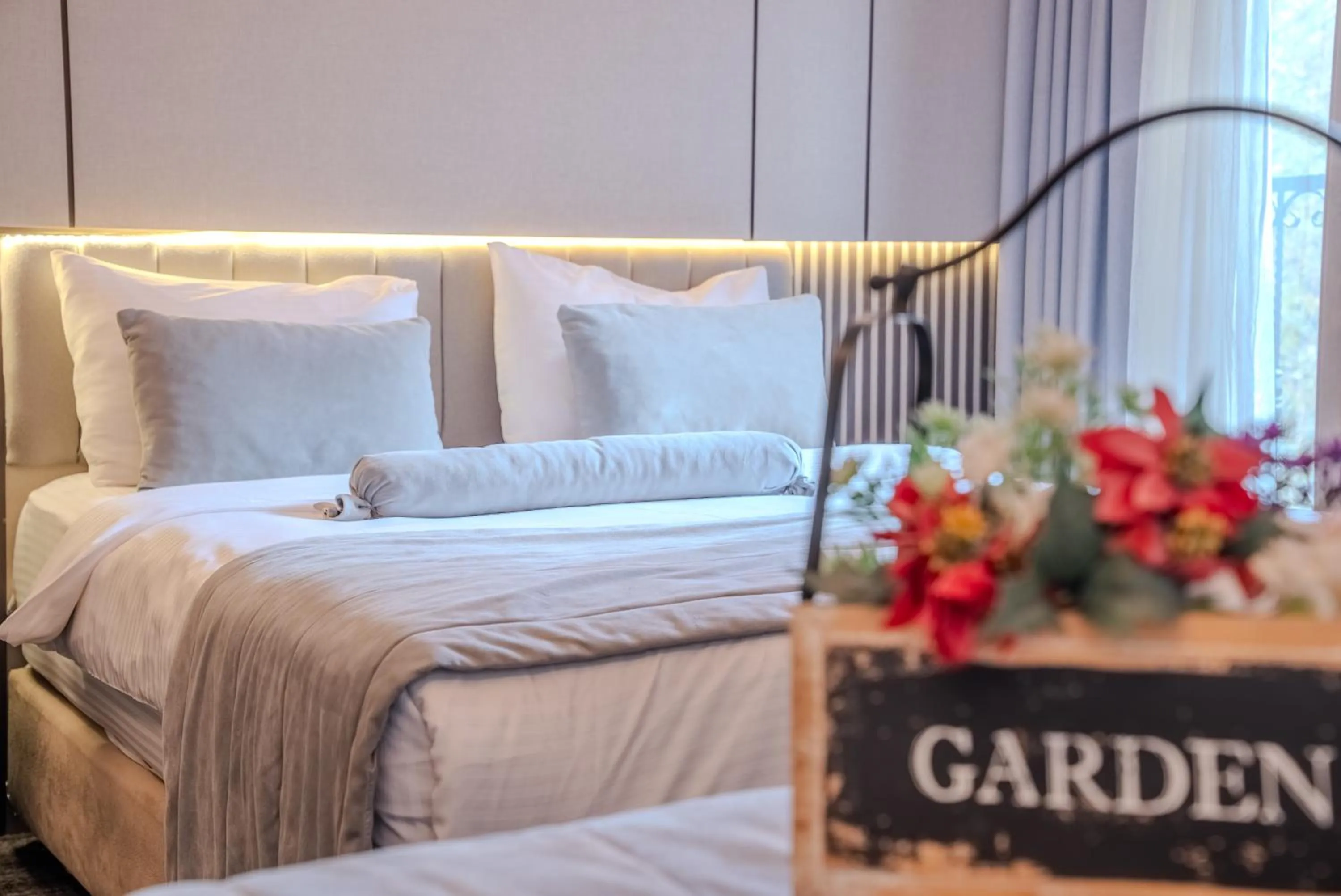 Photo of the whole room, Bed in BEST GARDEN HOTEL