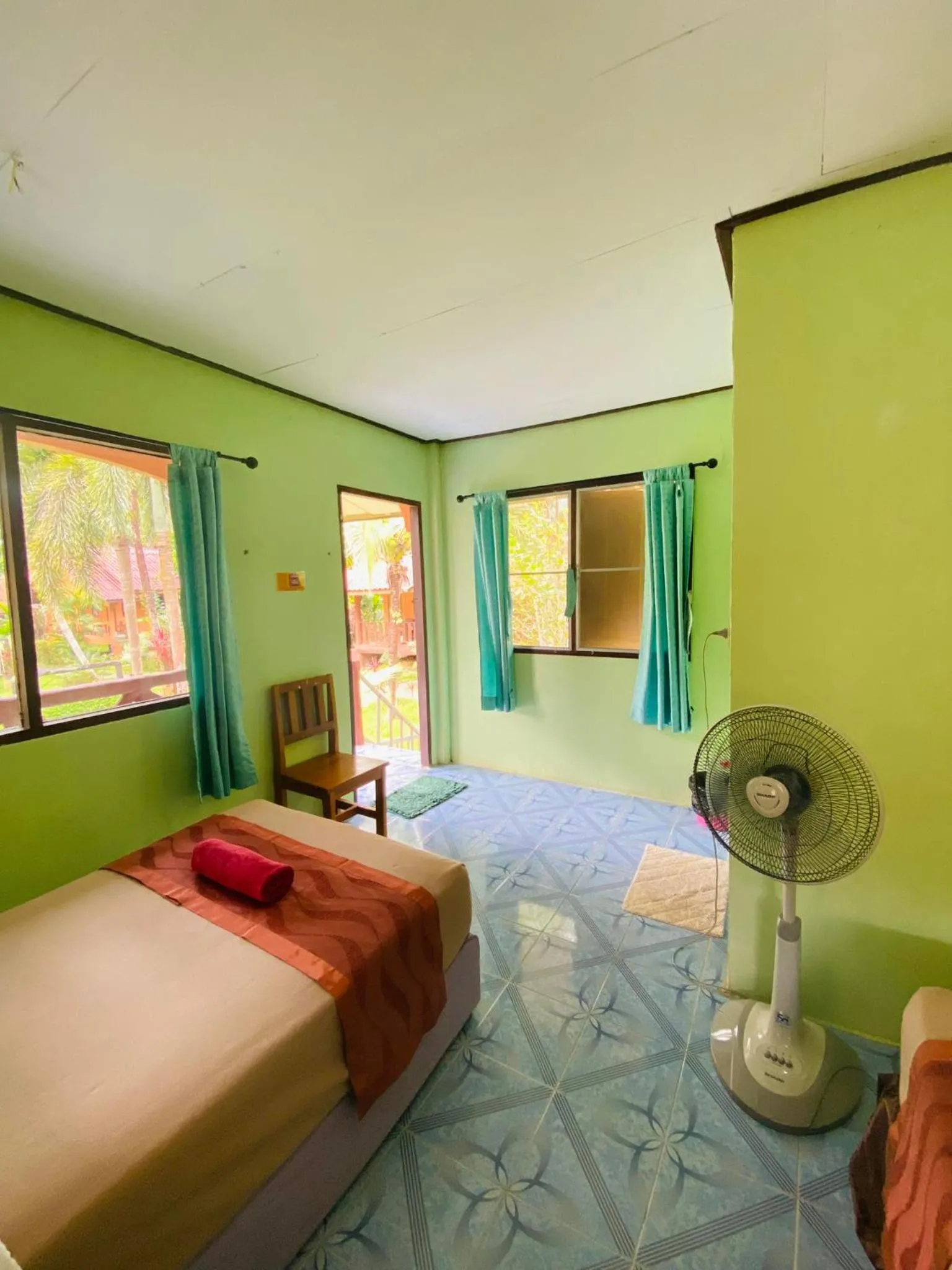 Bed in Khao Sok Nung House