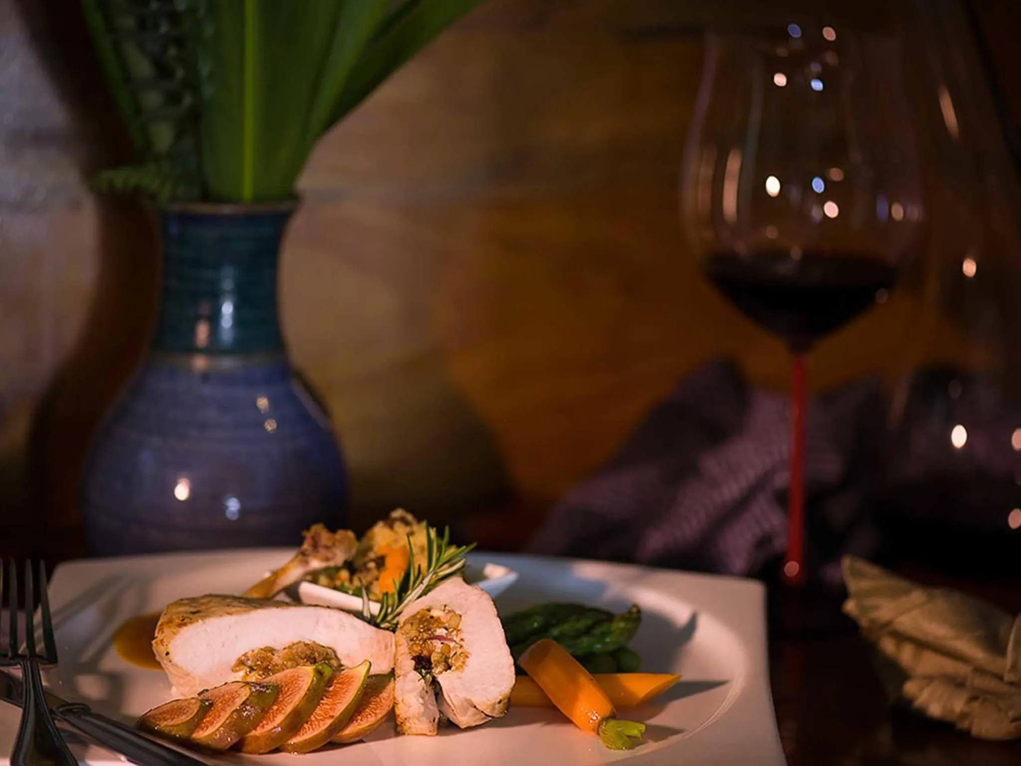 Dinner in Lillypilly's Cottages & Day Spa