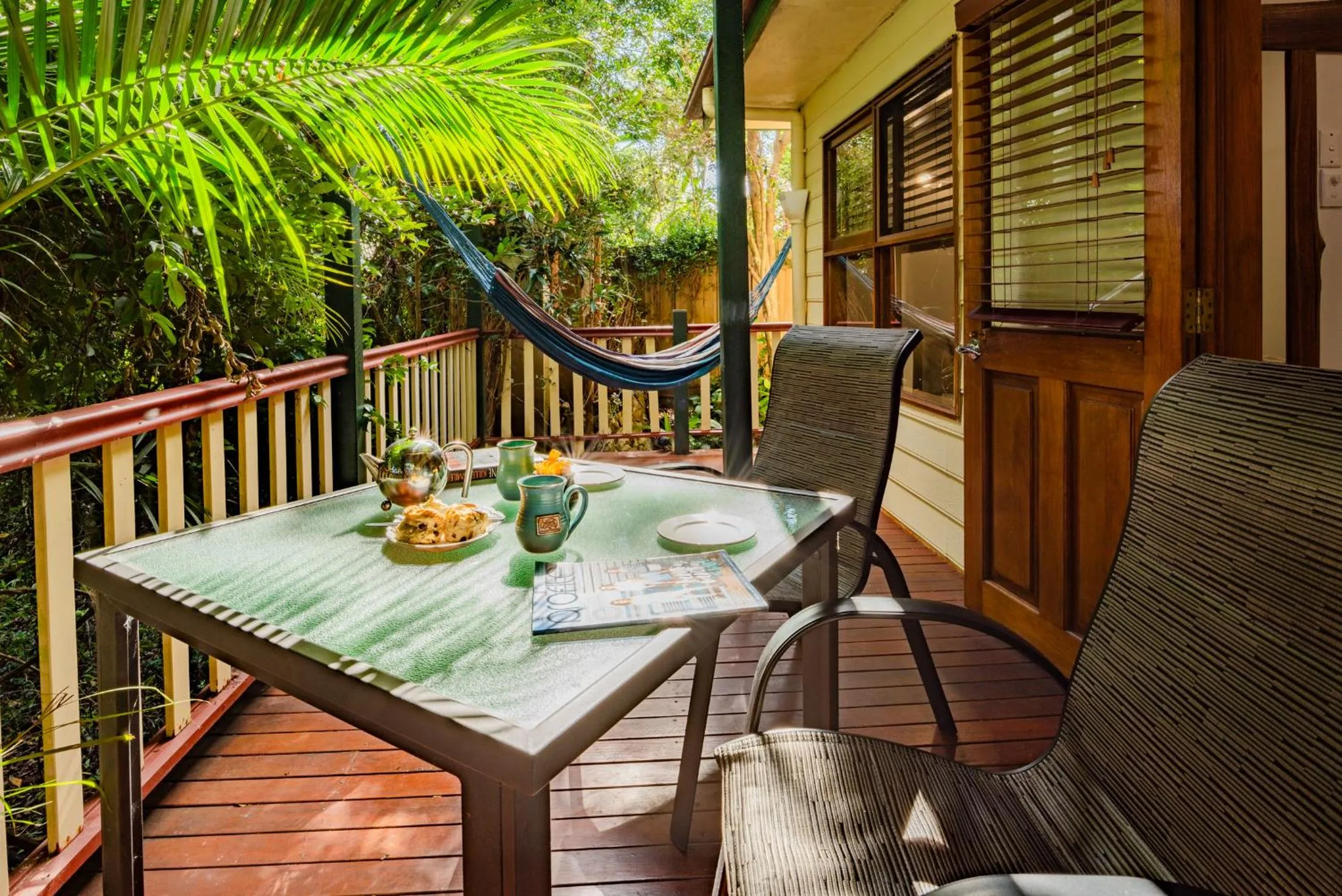 Balcony/Terrace in Lillypilly's Cottages & Day Spa