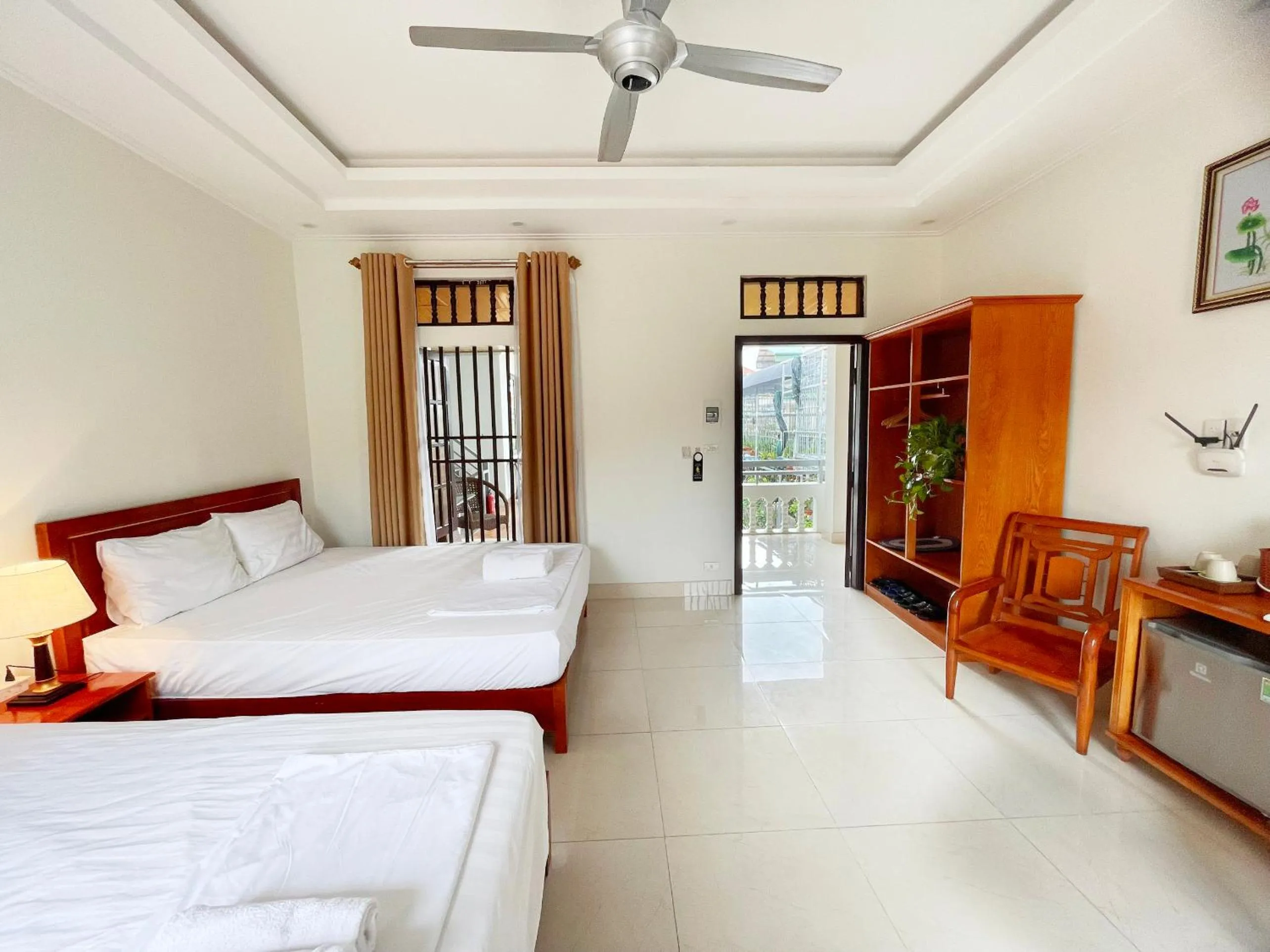 Bed in Tam Coc Golden Sky Homestay