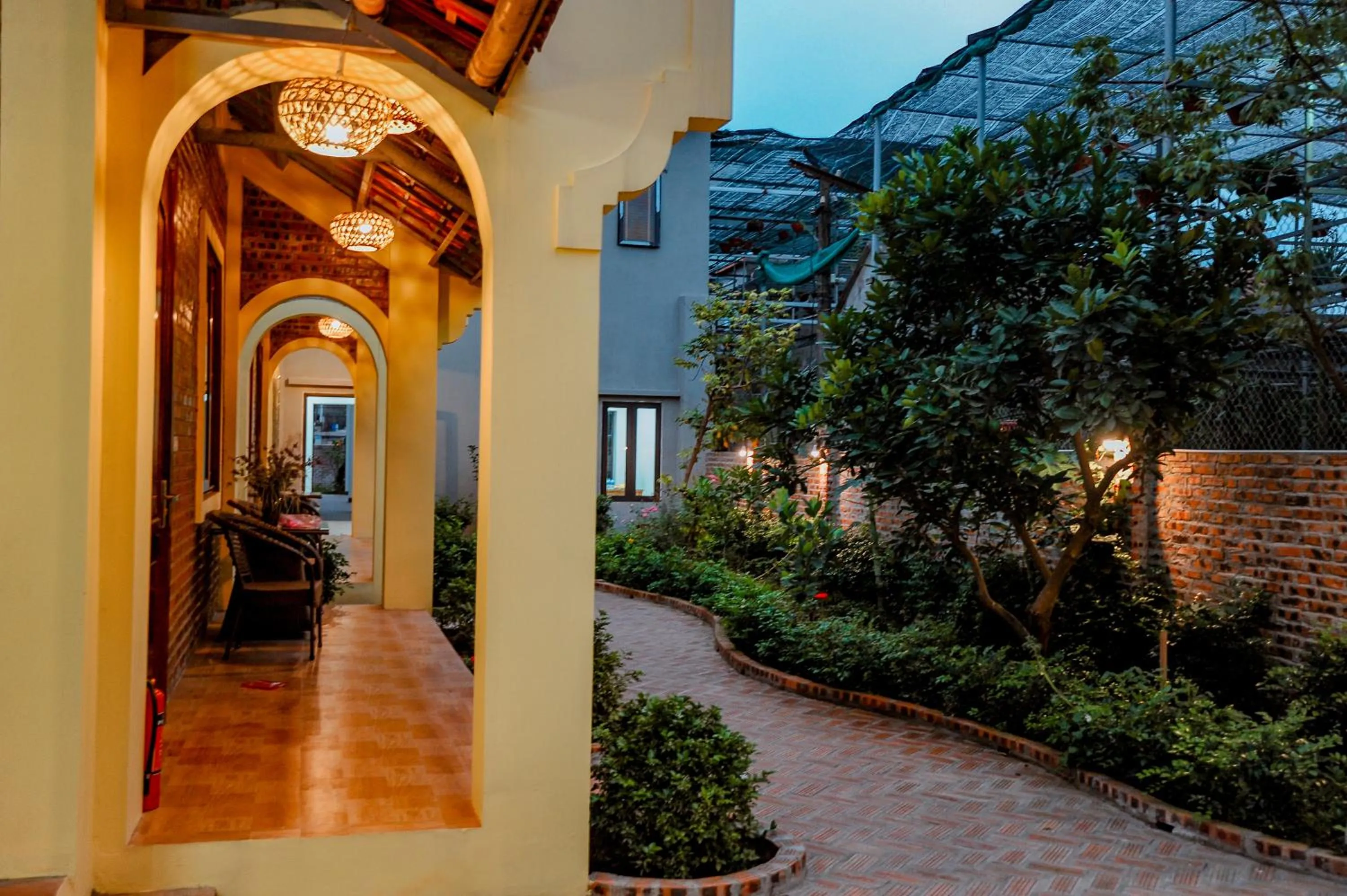 Patio in Tam Coc Golden Sky Homestay