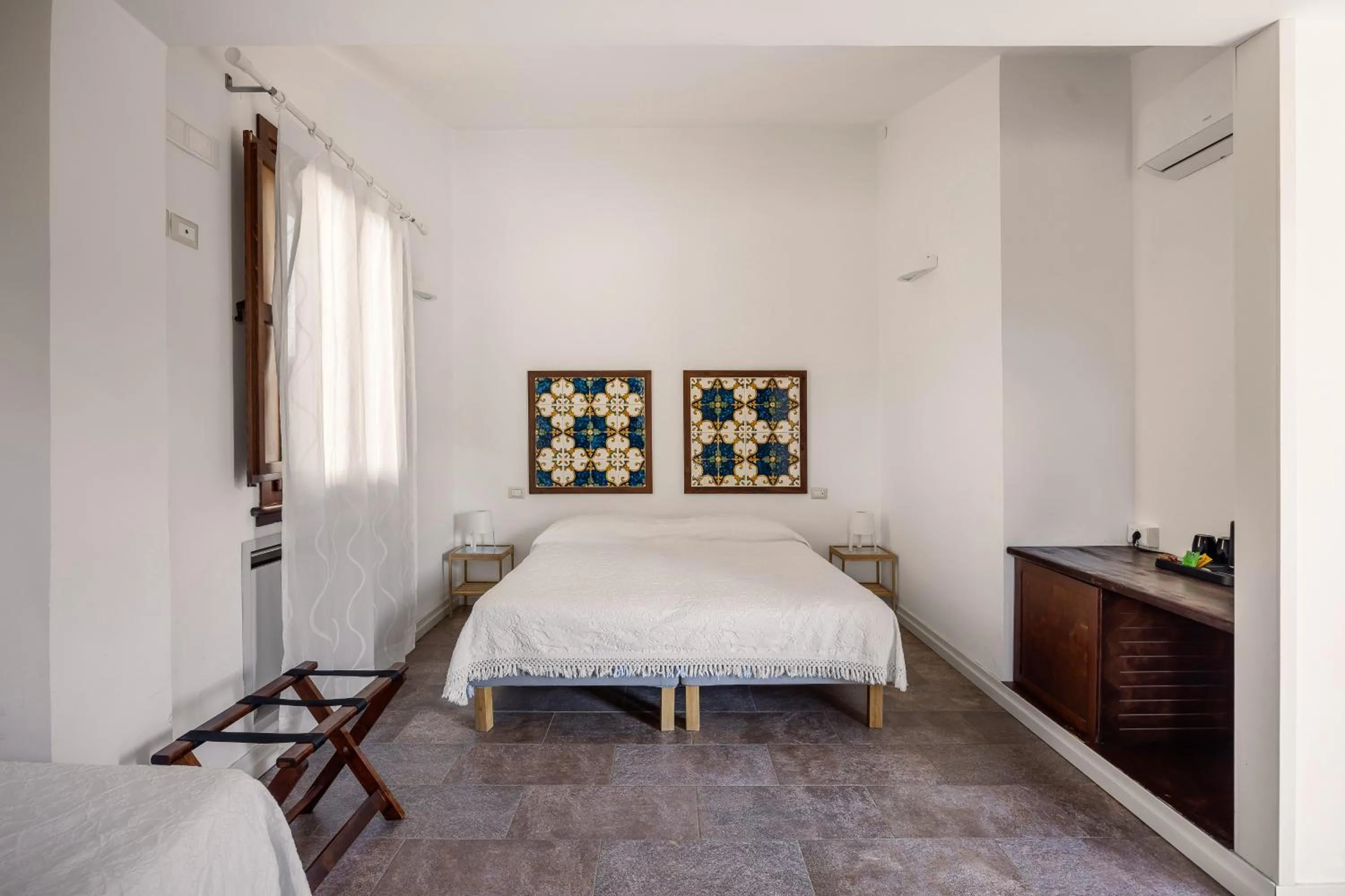 Bed in Villa Trigona