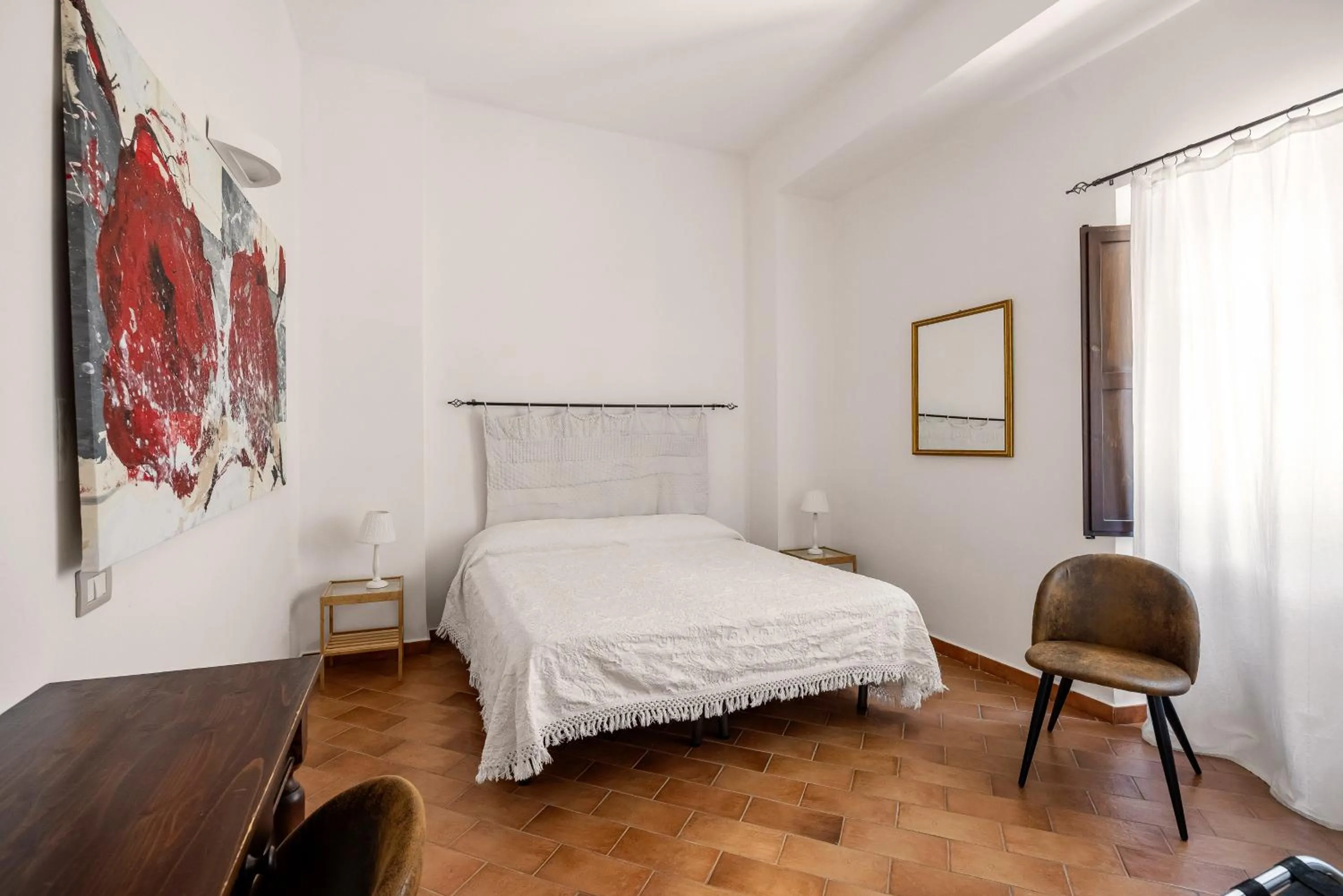 Bed in Villa Trigona