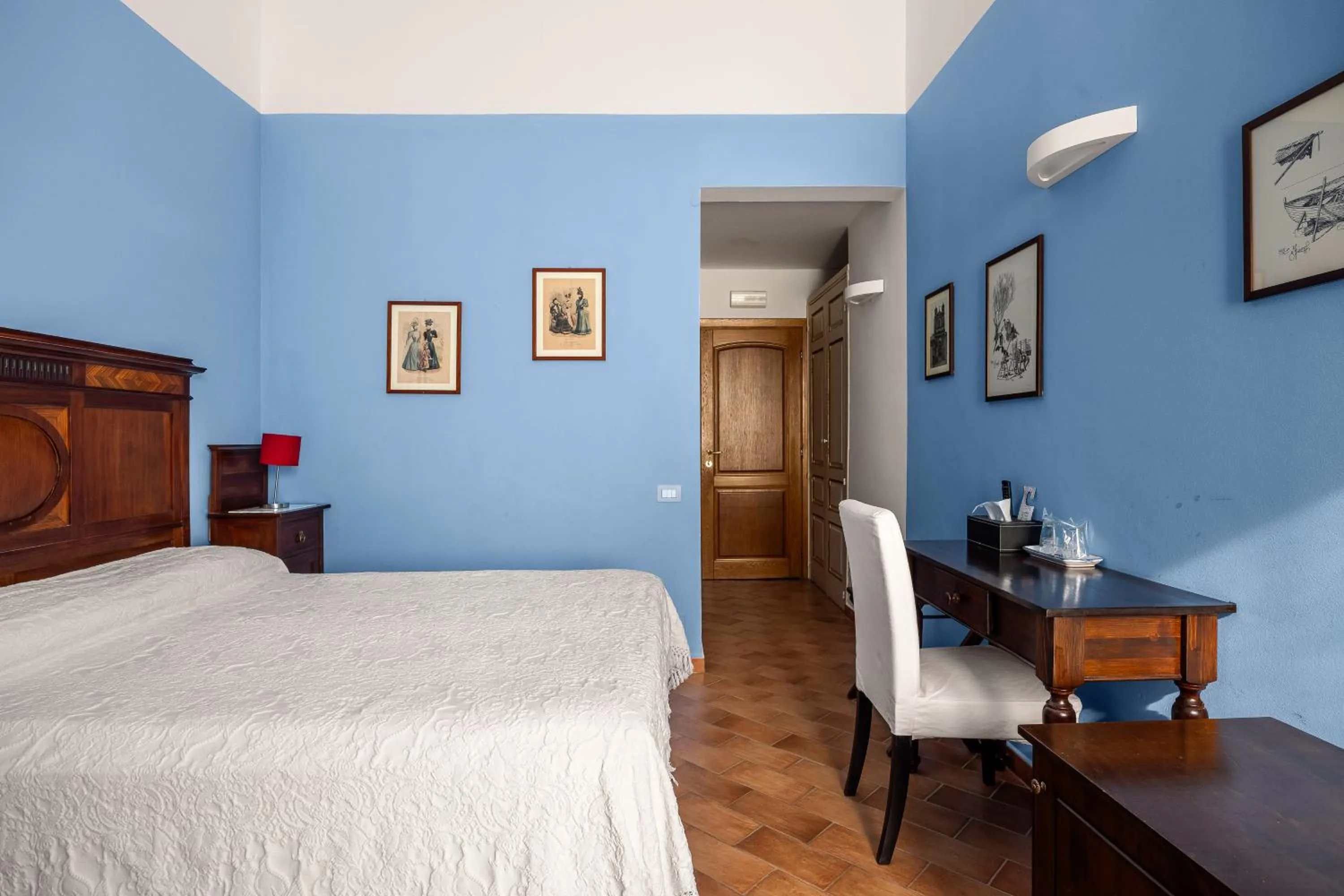 Bed in Villa Trigona