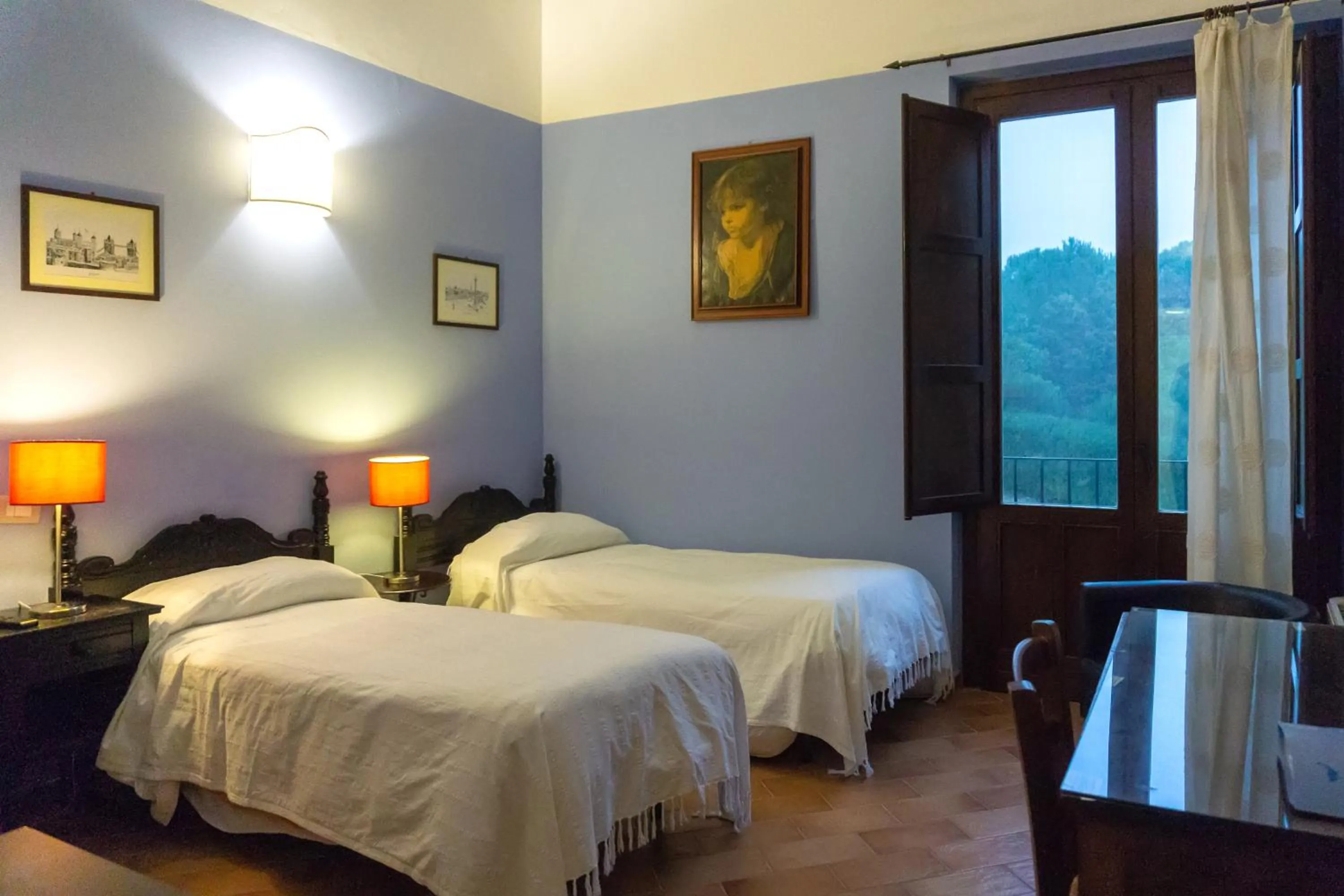 Bed in Villa Trigona