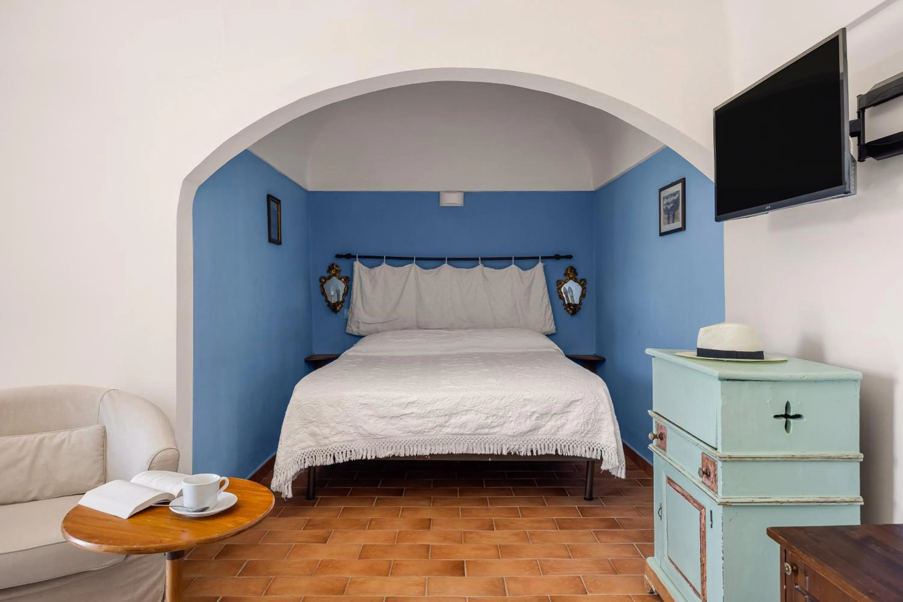 Bed in Villa Trigona