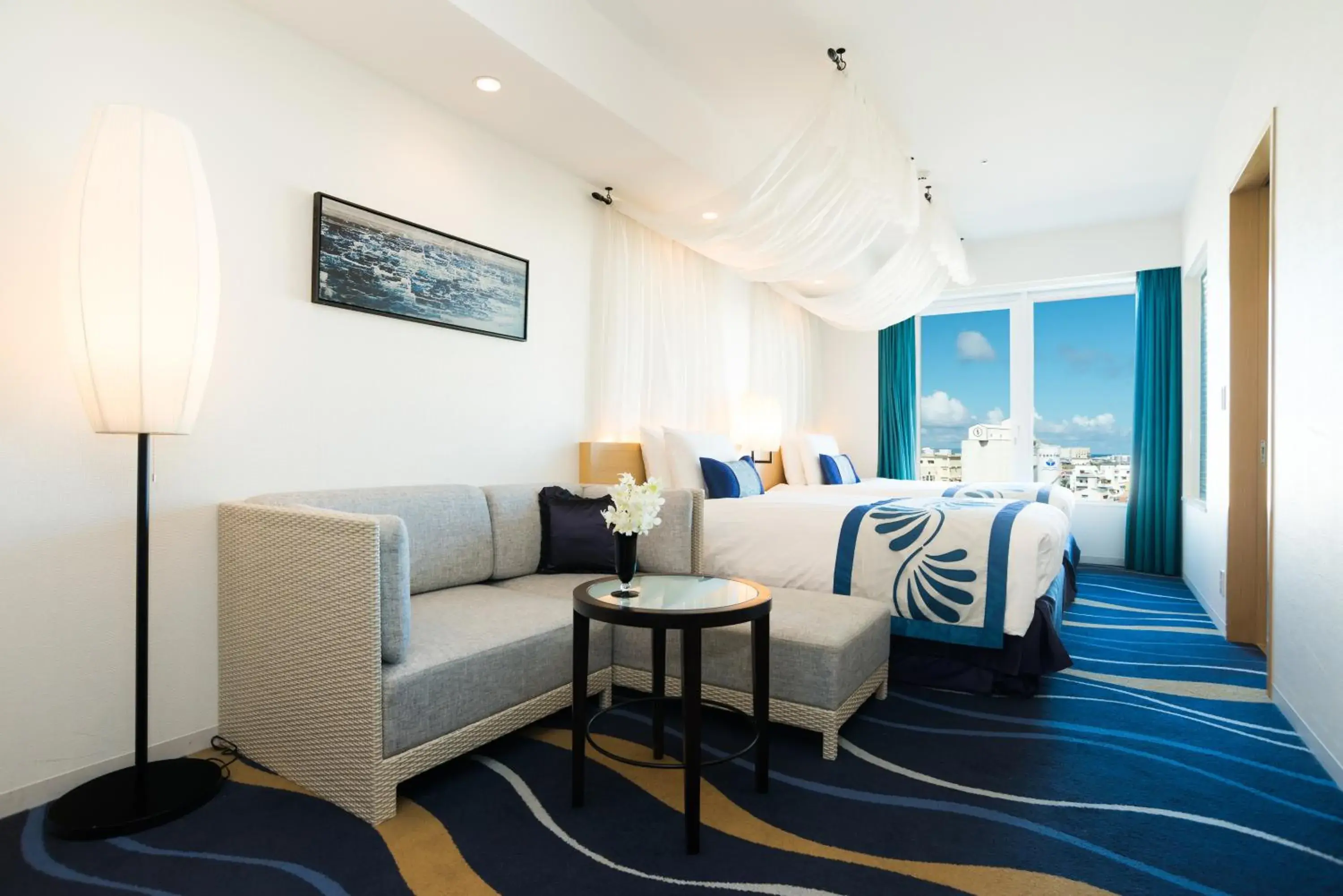 Standard Twin Room with View Bath - Non-Smoking in Rihga Royal Gran Okinawa Standard Twin Room with View Bath - Non-Smoking in Rihga Royal Gran Okinawa