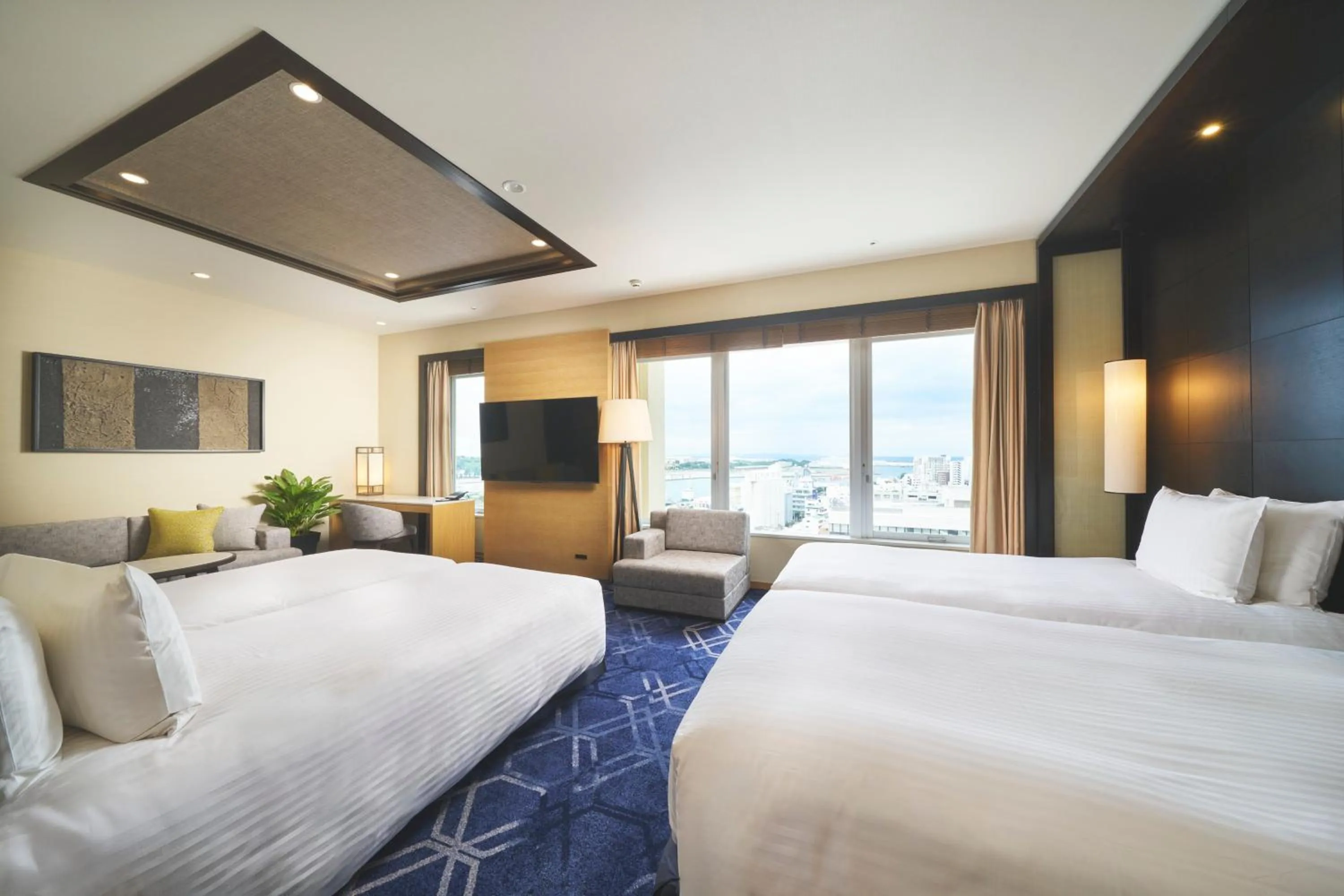 Photo of the whole room, Bed in Rihga Royal Gran Okinawa