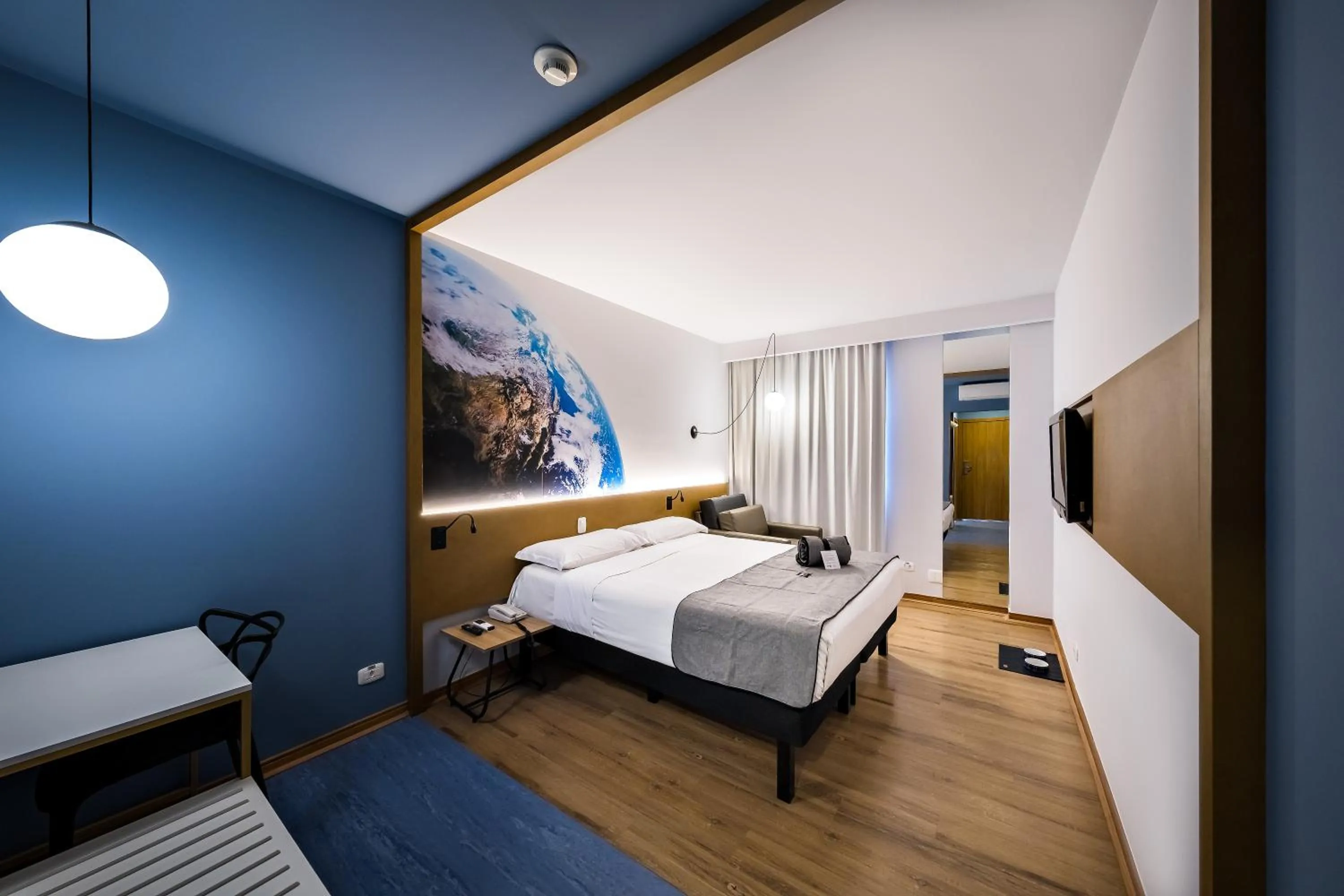 Bedroom, Bed in Hotel Euro Suite Curitiba Batel By Nacional Inn