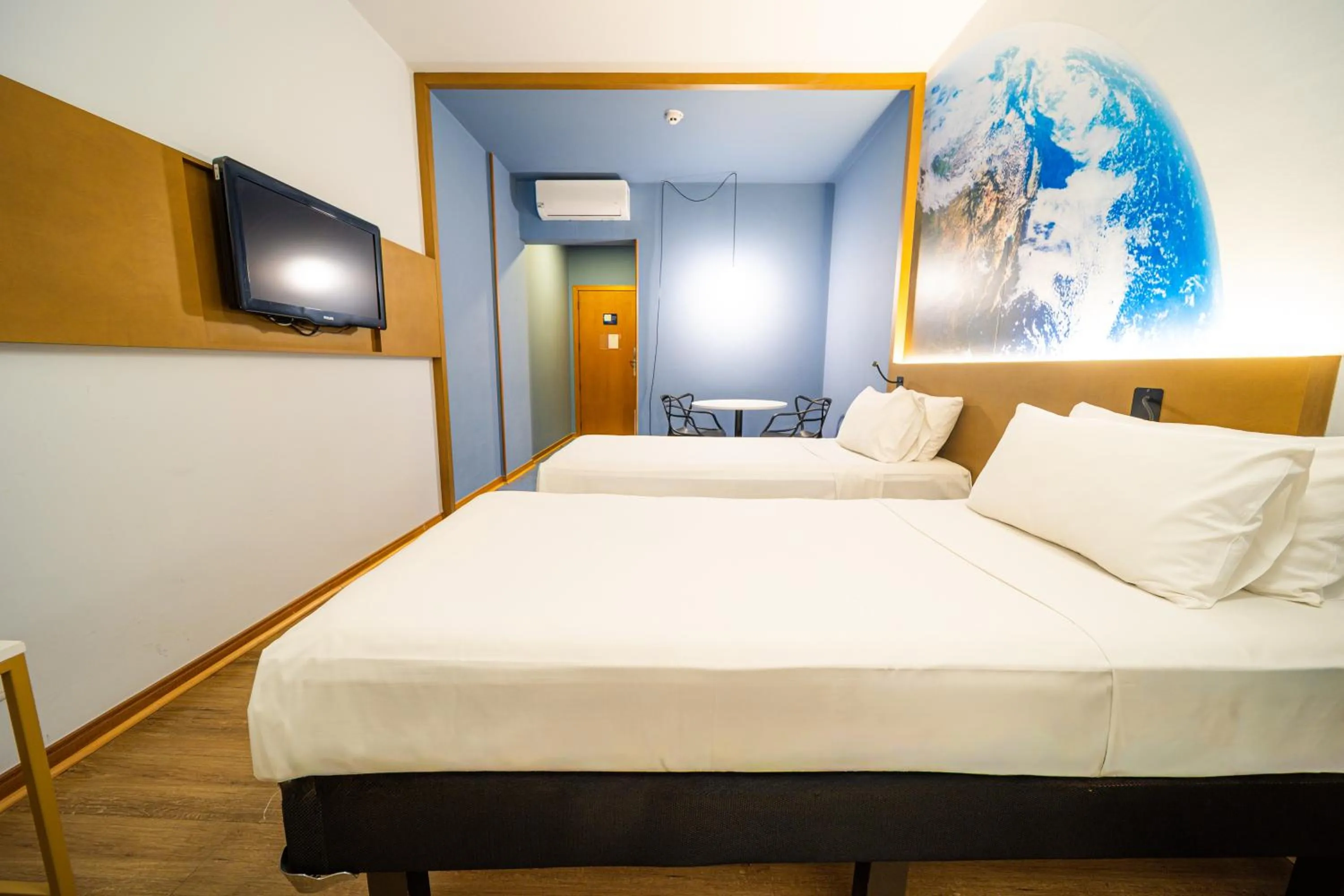 Bedroom, Bed in Hotel Euro Suite Curitiba Batel By Nacional Inn