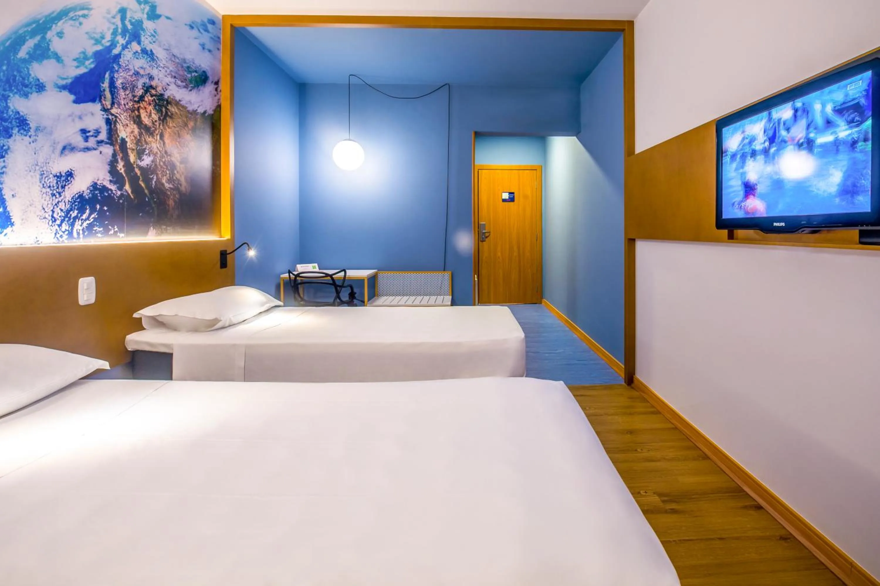 Bedroom, Bed in Hotel Euro Suite Curitiba Batel By Nacional Inn