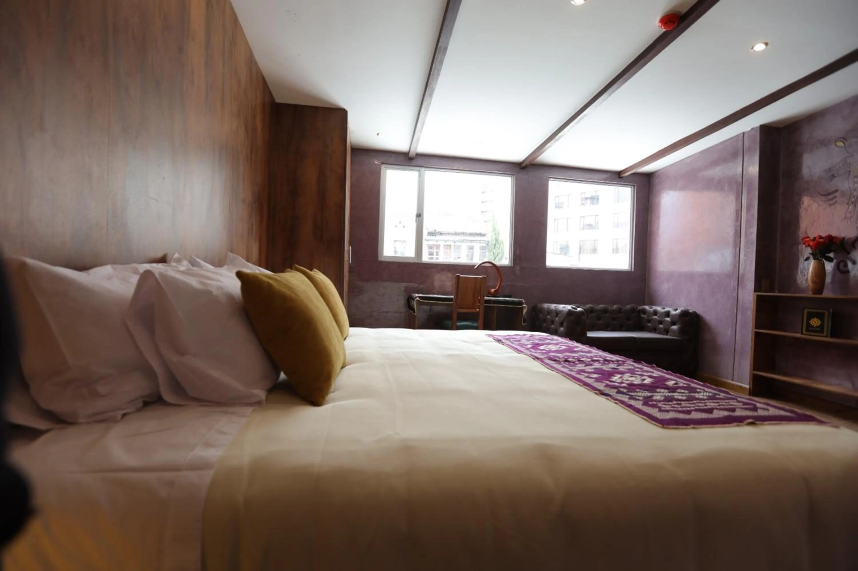 Bed in Chakana Hotel Boutique Mariscal
