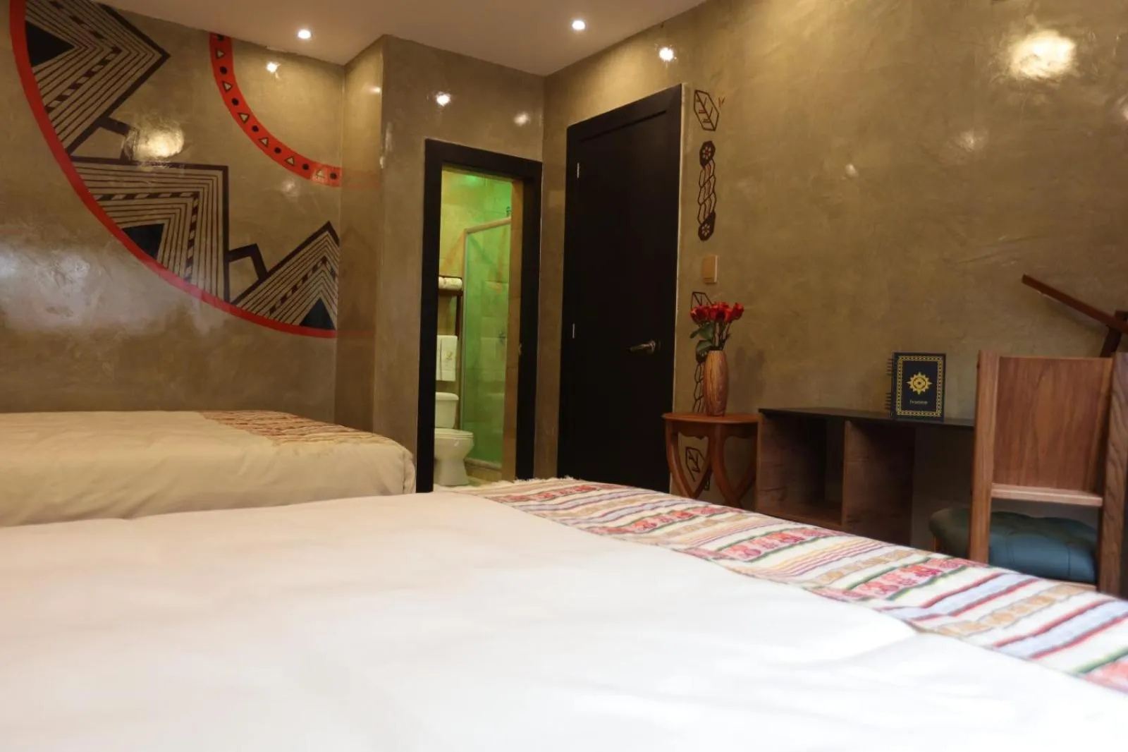 Decorative detail, Bed in Chakana Hotel Boutique Mariscal