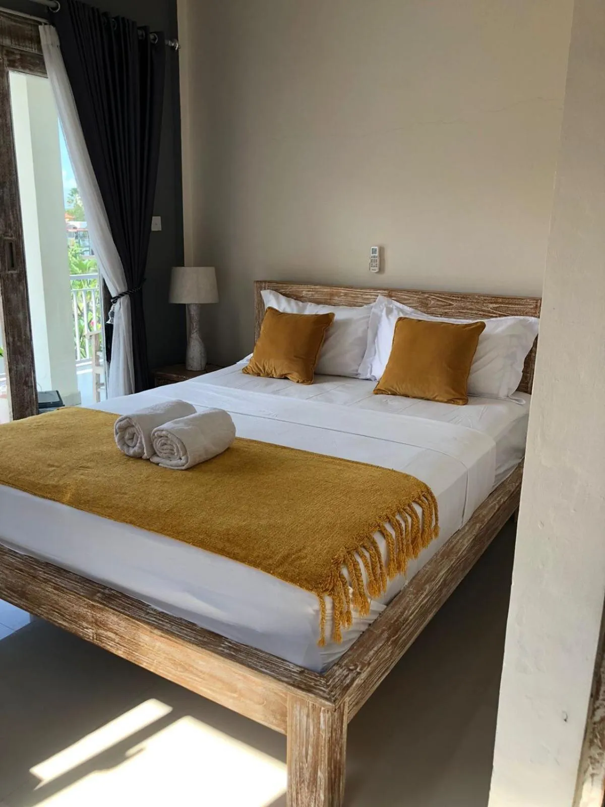 Bed in Laksmi Guest House