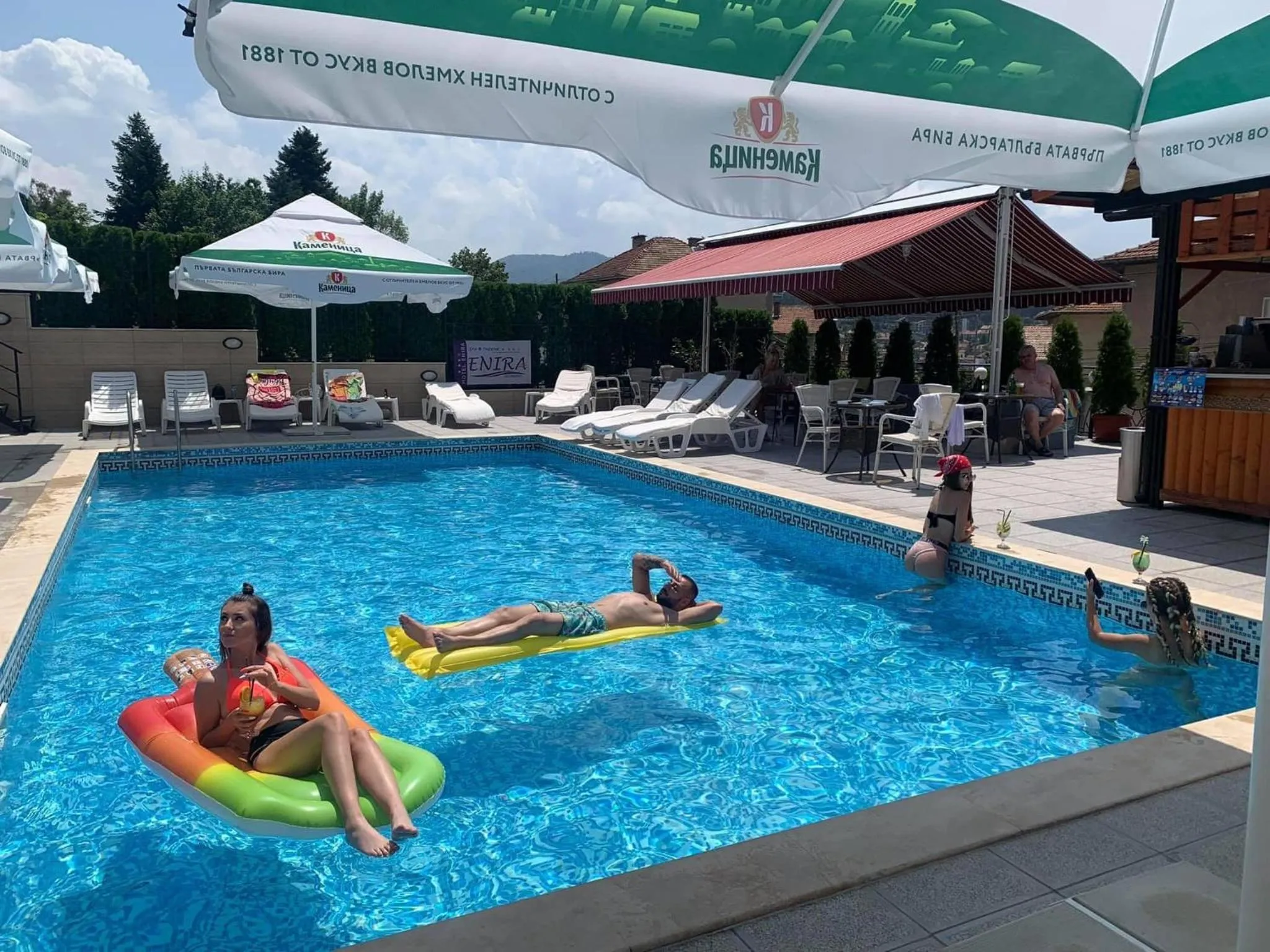 Swimming pool in Enira Spa Hotel