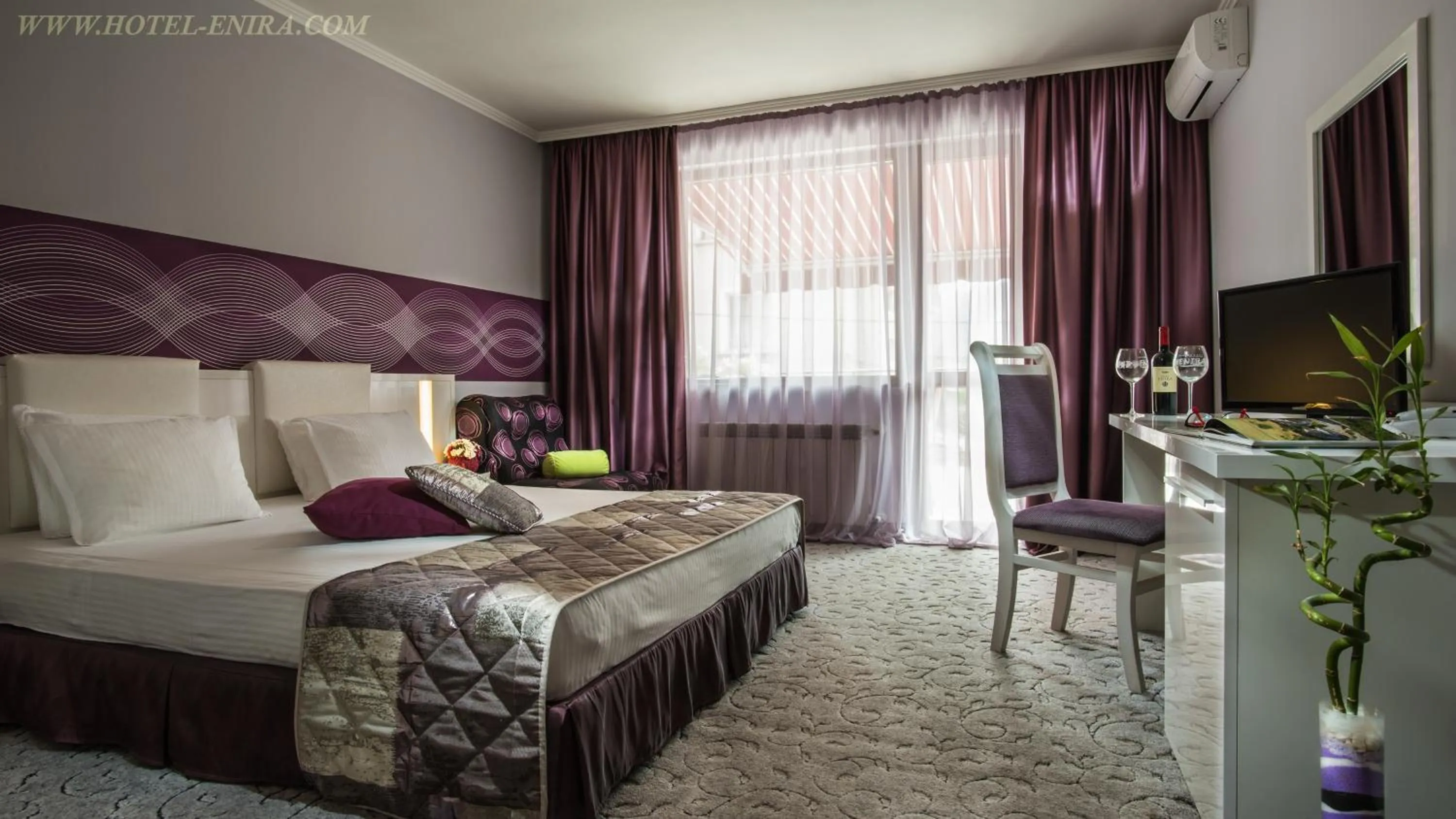 Text overlay in Enira Spa Hotel