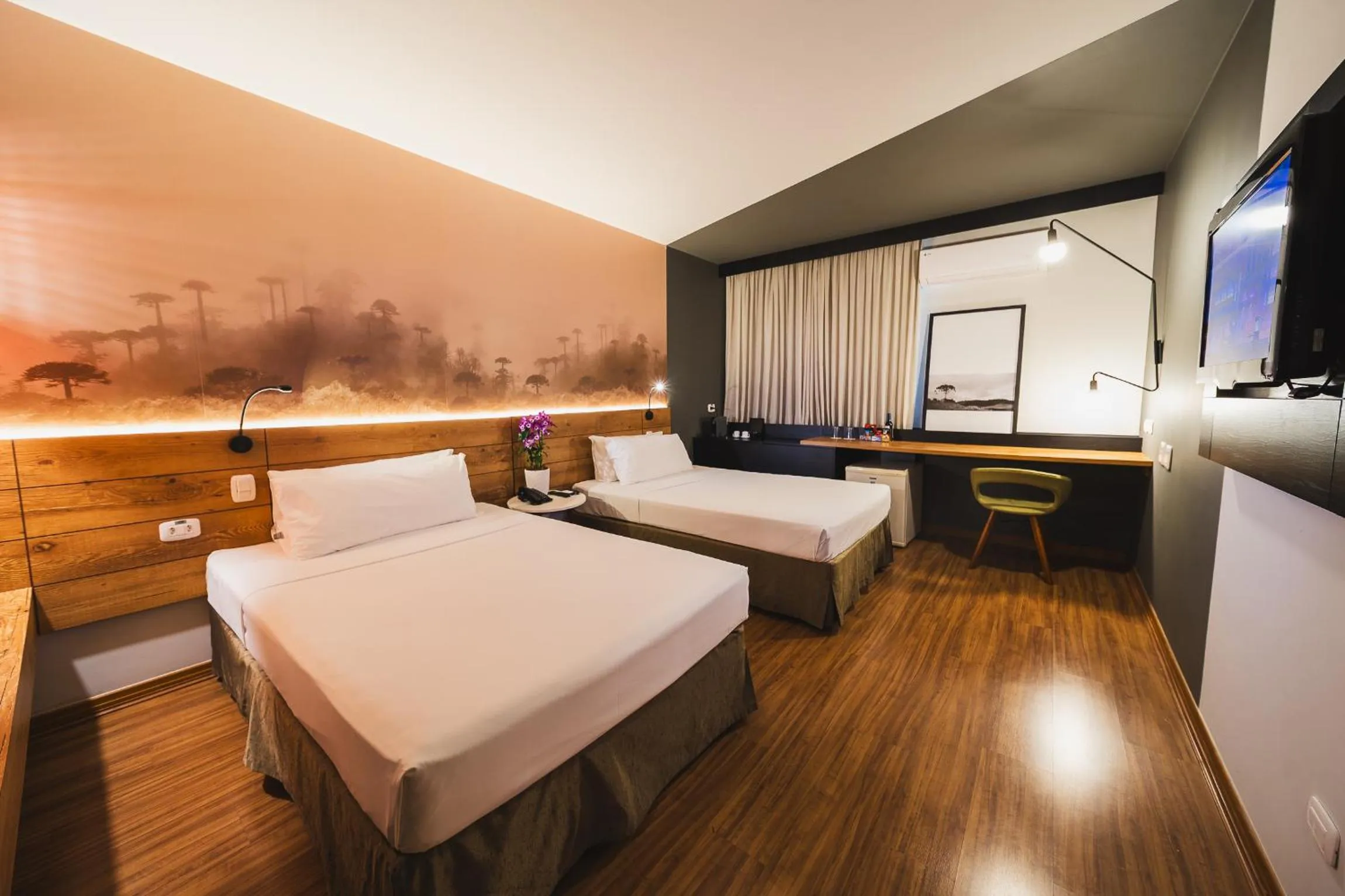 Bed in Hotel Cassino Tower Curitiba Aeroporto By Nacional Inn