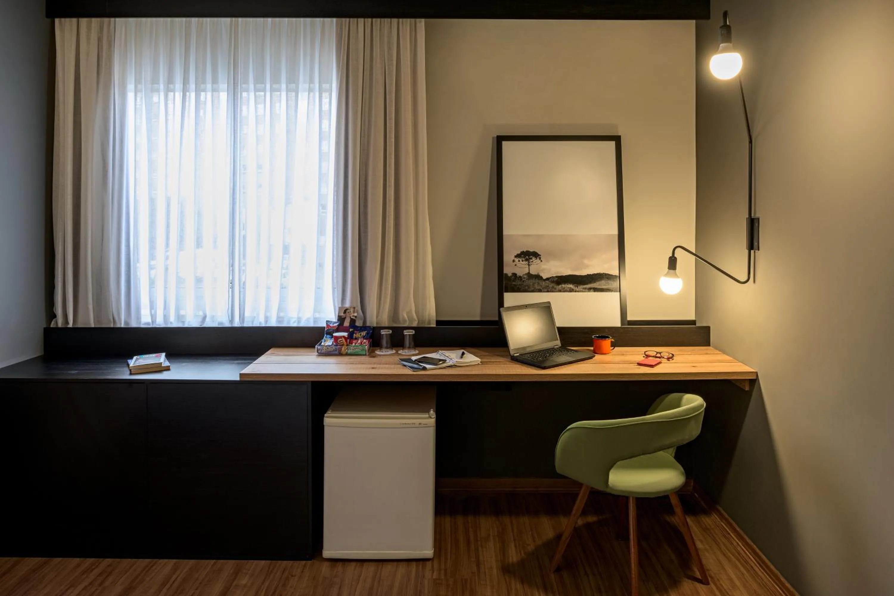 Seating area in Hotel Cassino Tower Curitiba Aeroporto By Nacional Inn